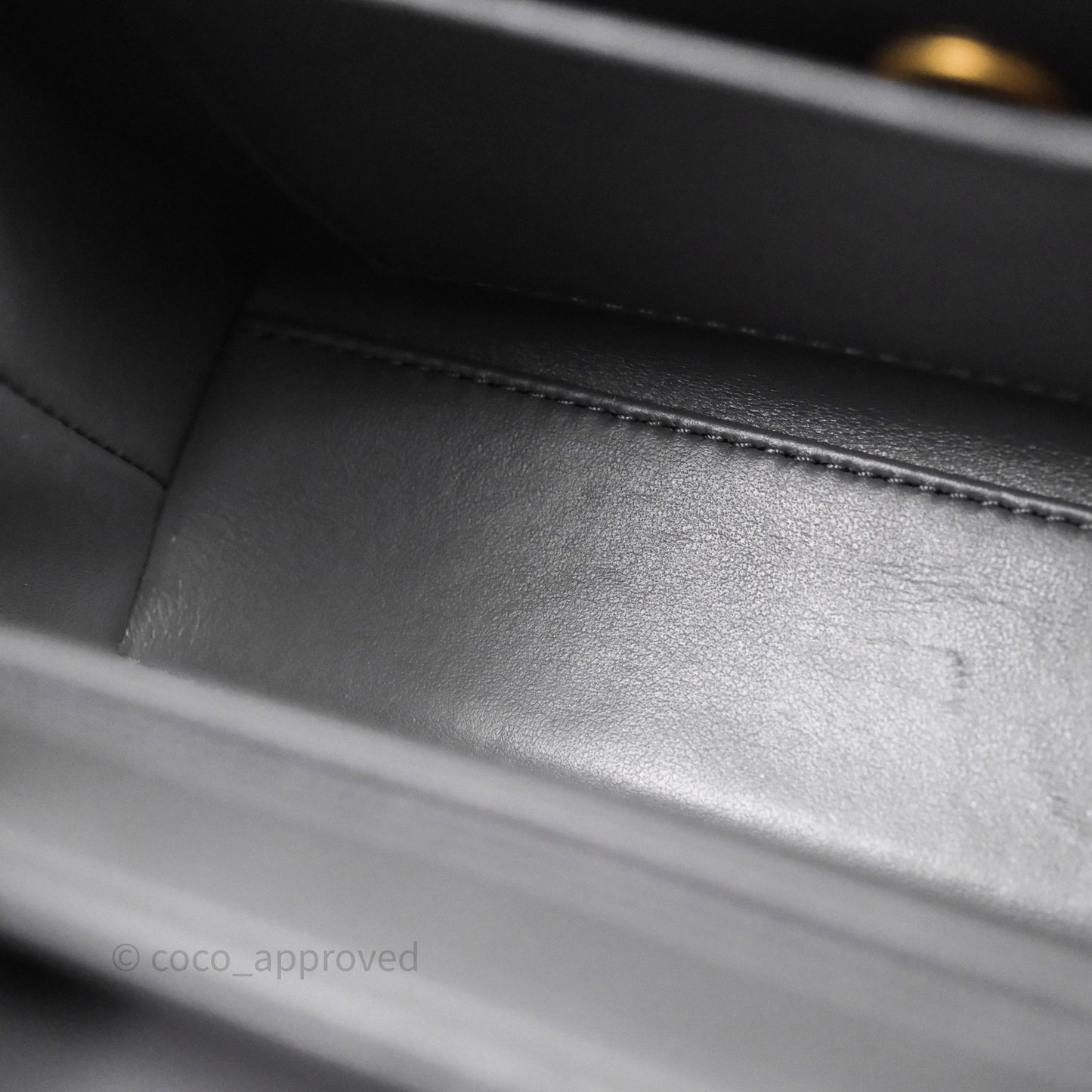 Chanel Kelly Bag Quilted Grey Shiny Crumpled Calfskin Aged Gold Hardware