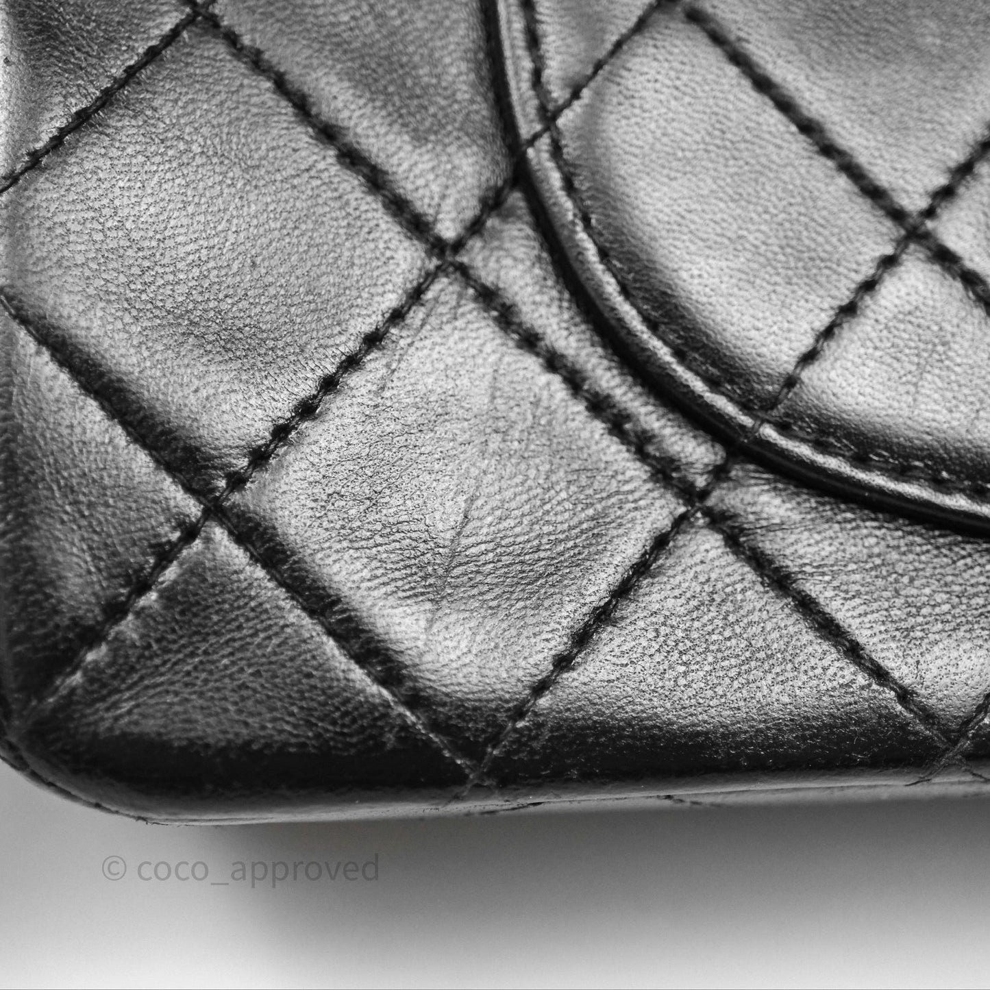 Chanel Vintage Lambskin Small Double Flap Bag Black Gold Hardware