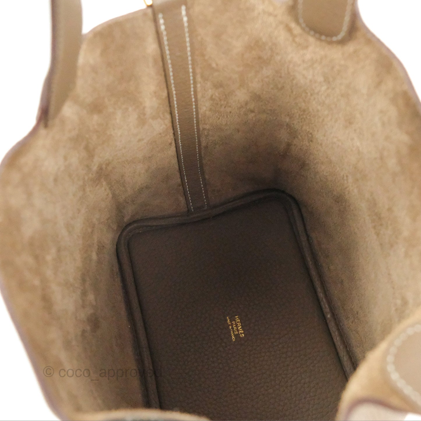 Hermès Picotin Lock 18 Etoupe Clemence Gold Hardware