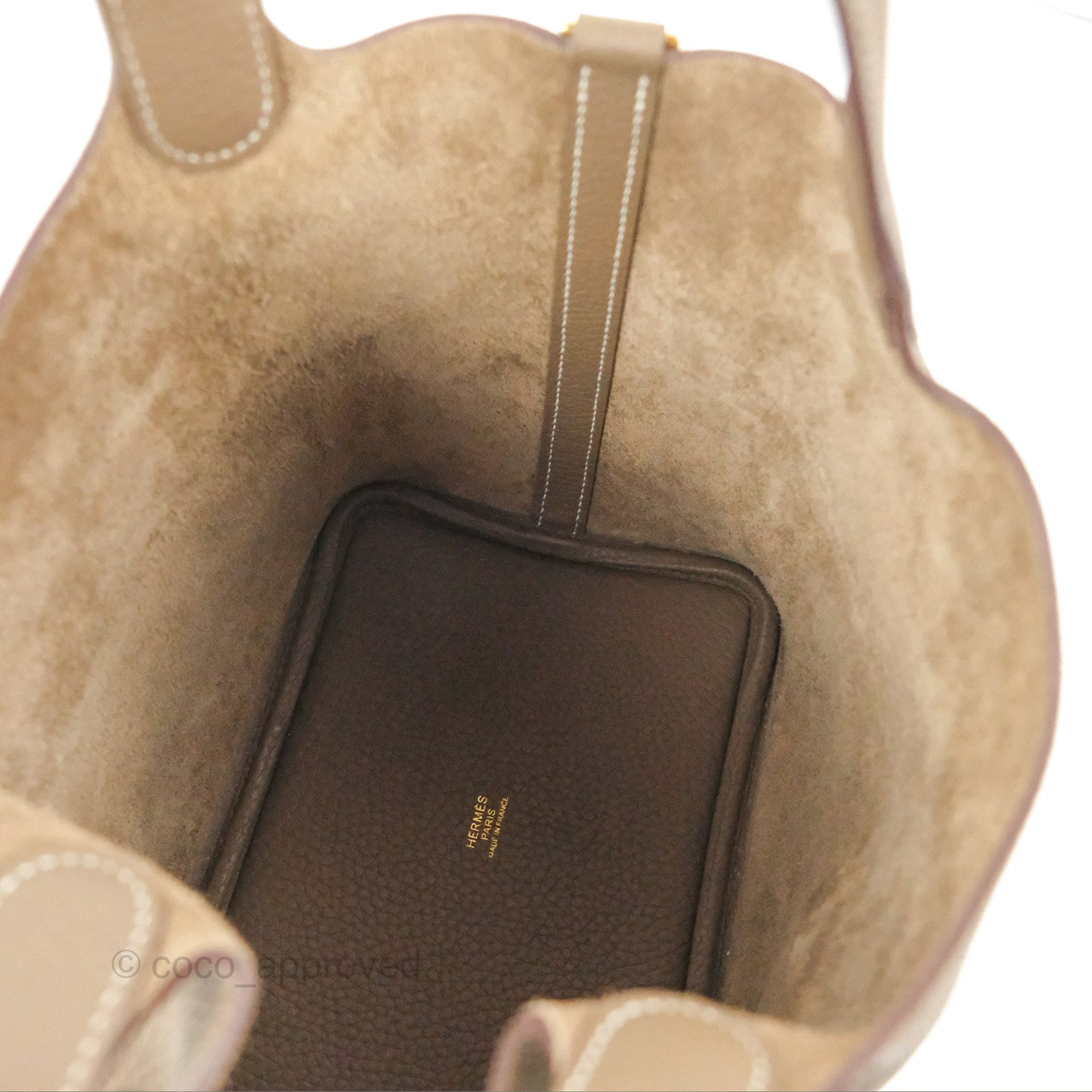 Hermès Picotin Lock 18 Etoupe Clemence Gold Hardware