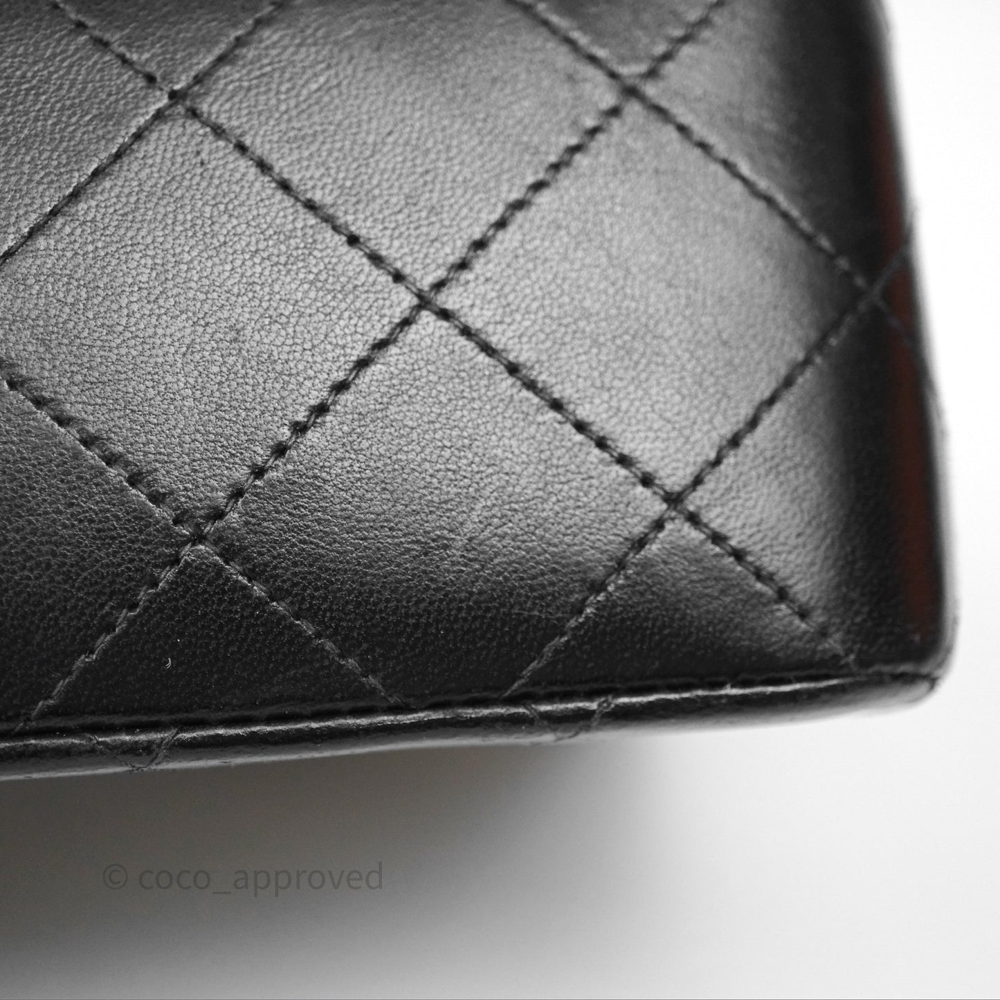 Chanel Vintage Lambskin Small Double Flap Bag Black Gold Hardware