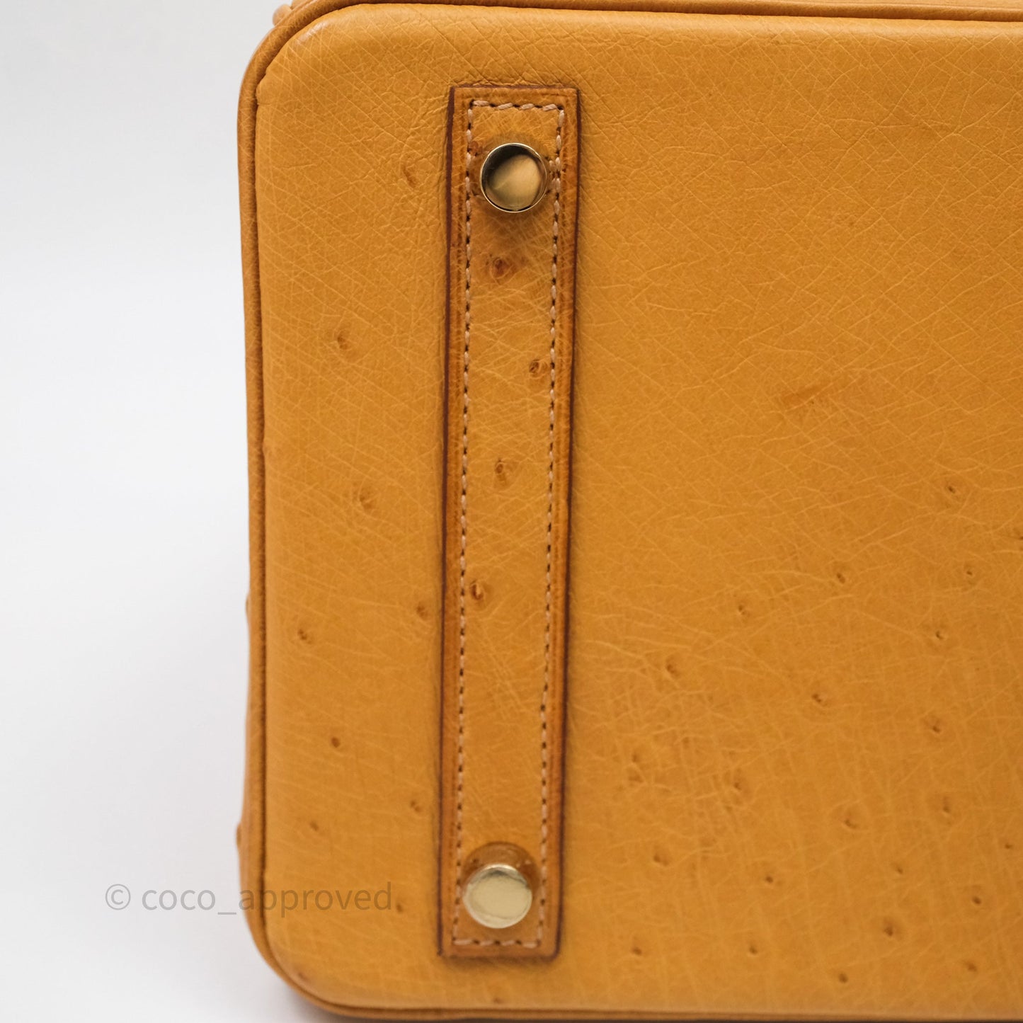 Hermès Birkin Retourne 30 Cognac 35 Ostrich Gold Hardware