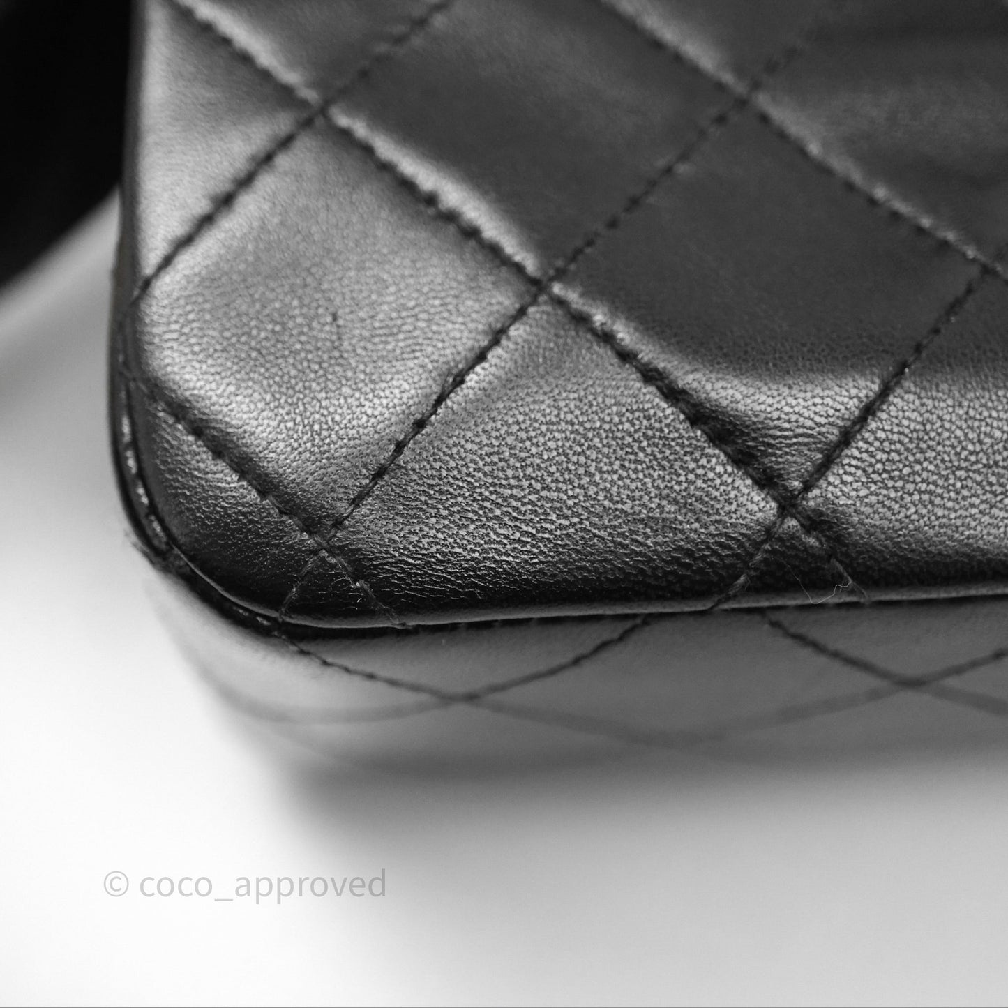 Chanel Vintage Lambskin Small Double Flap Bag Black Gold Hardware