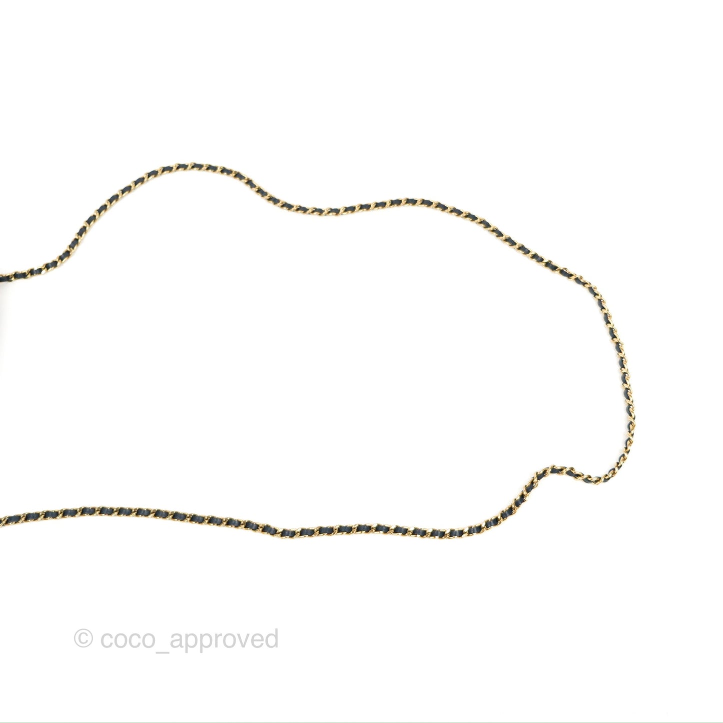 Chanel Quilted Classic Wallet on Chain WOC Denim Gold Hardware