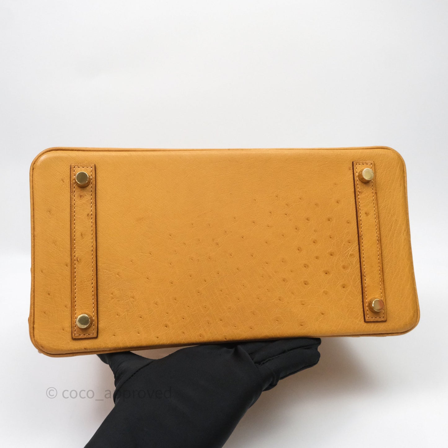 Hermès Birkin Retourne 30 Cognac 35 Ostrich Gold Hardware
