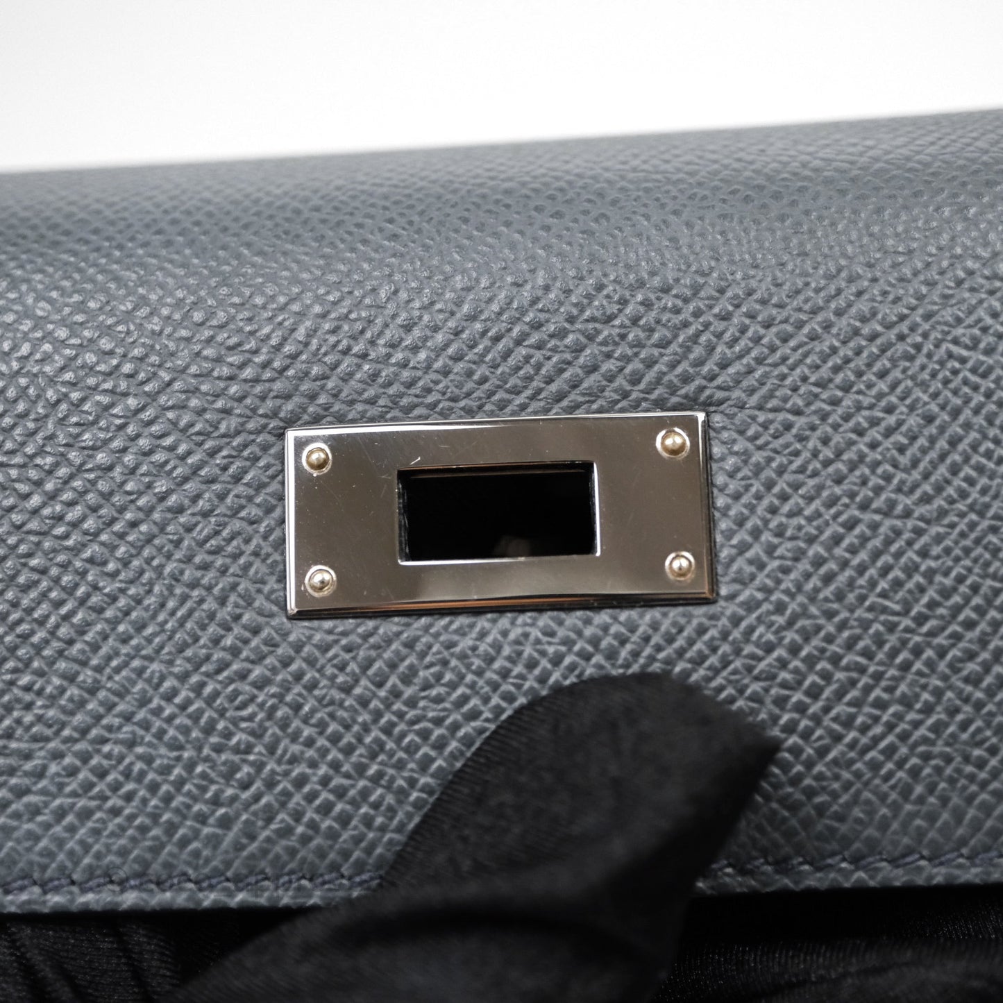 Hermès Kelly II 28 Veau Espom Gris Misty H0 Sellier Palladium Hardware