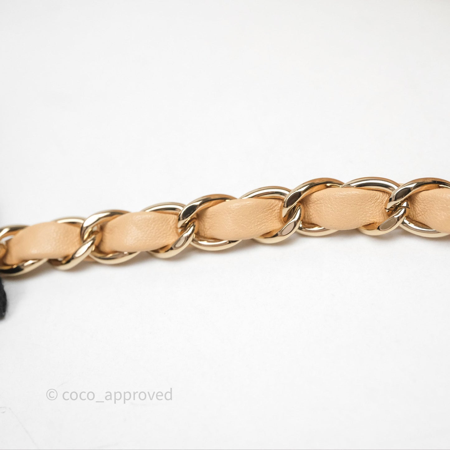 Chanel Mini Rectangular Quilted Beige Lambskin Gold Hardware