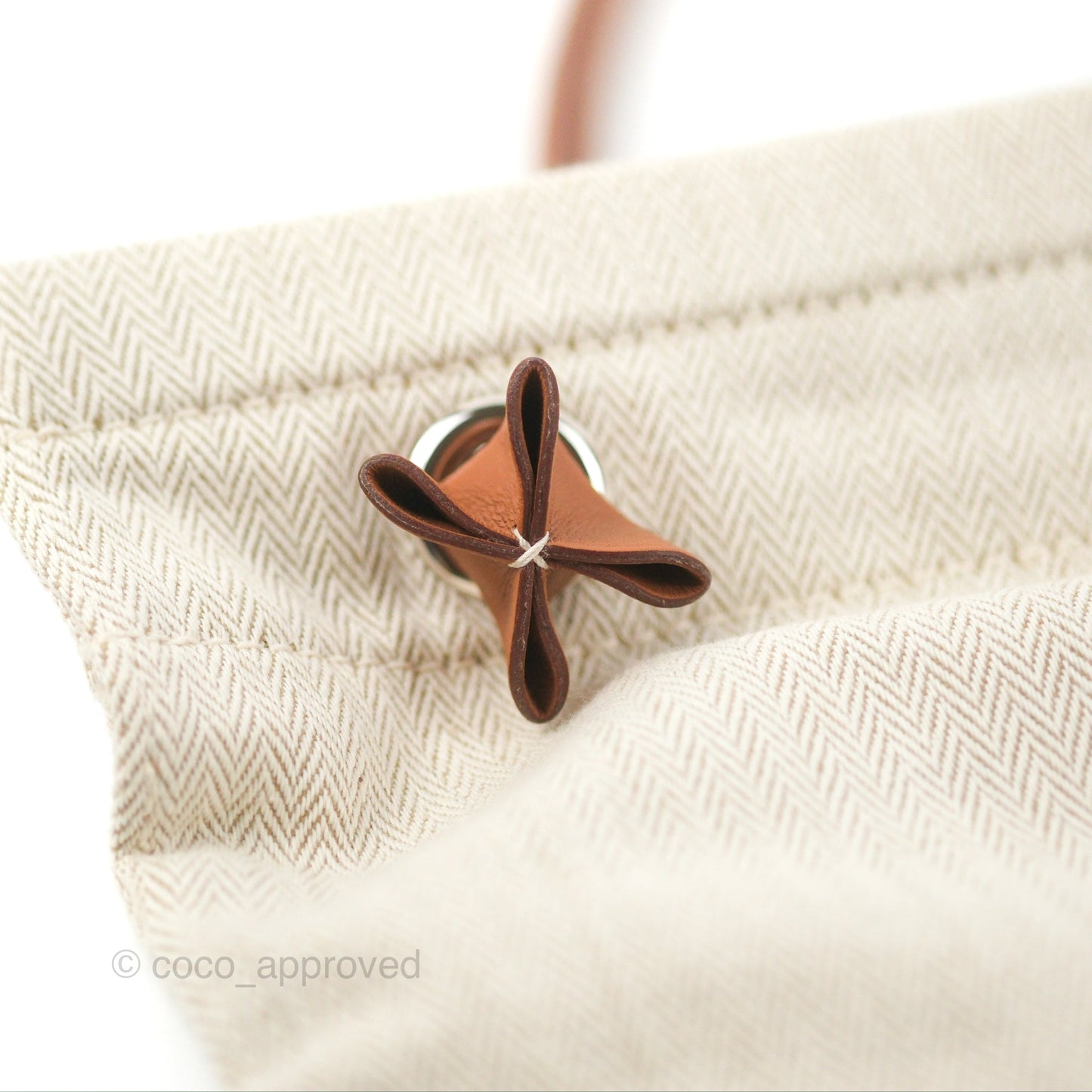 Hermès Aline Canvas Tote Bag