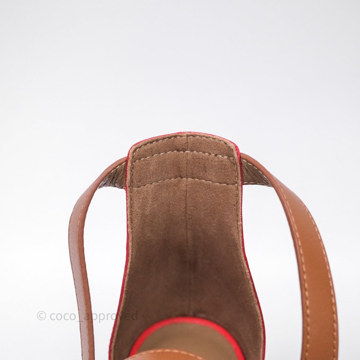 Hermes Manege Ankle Wrap Sandals Red Size 36