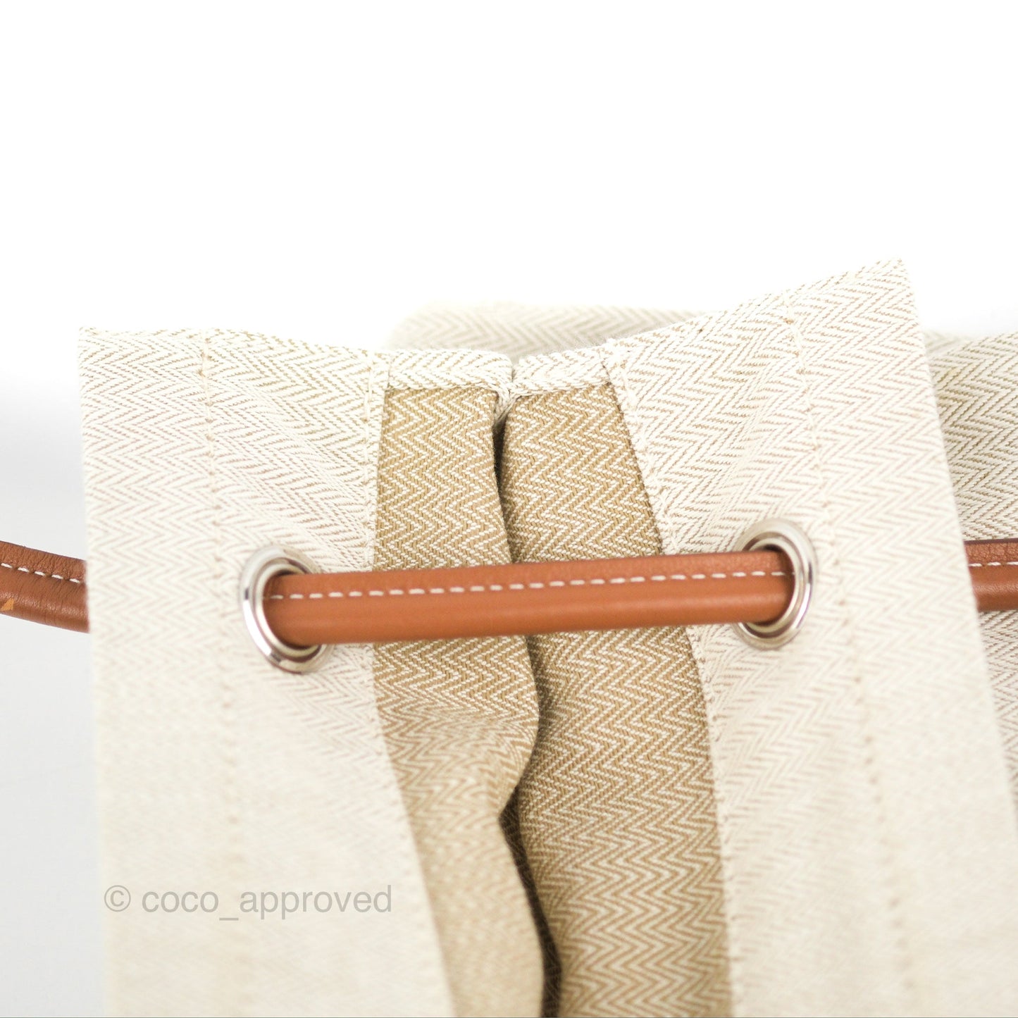 Hermès Aline Canvas Tote Bag