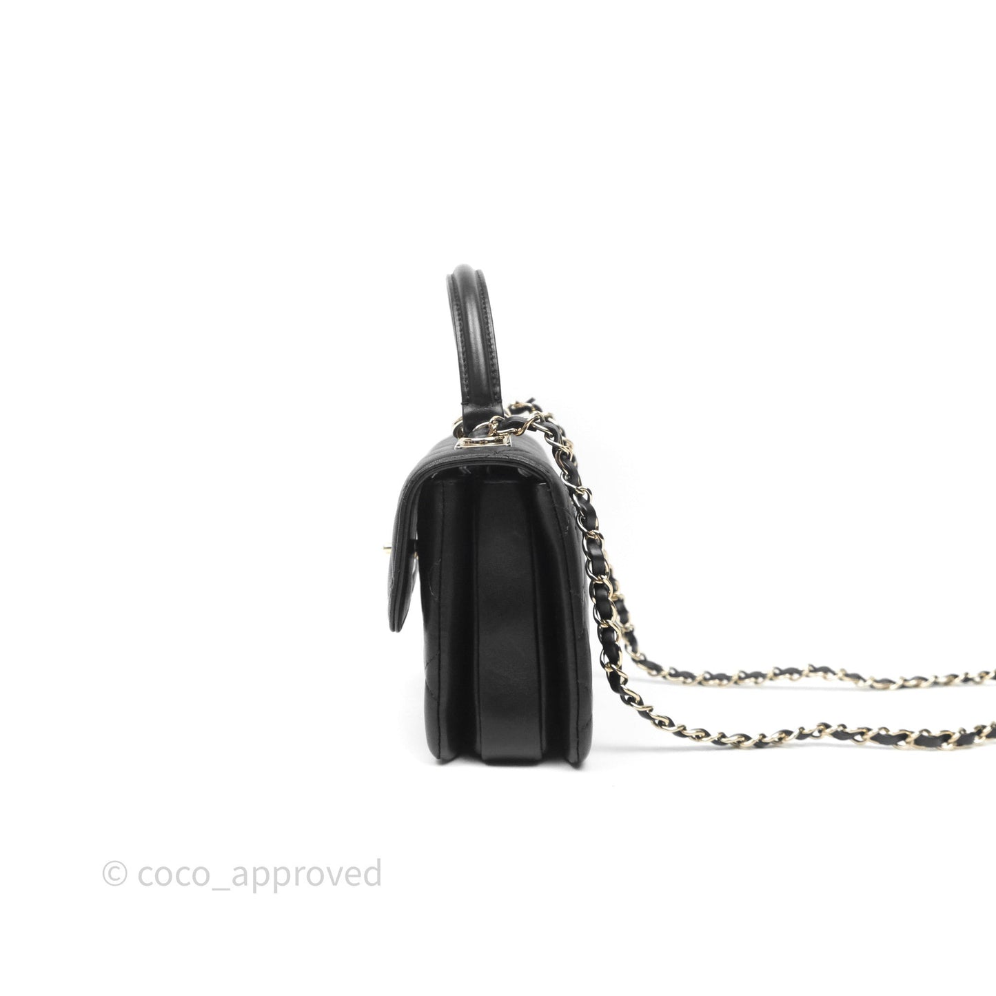 Chanel Trendy CC Mini Black Lambskin Gold Hardware