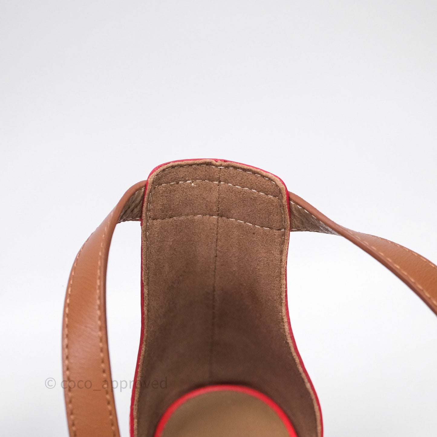 Hermes Manege Ankle Wrap Sandals Red Size 36