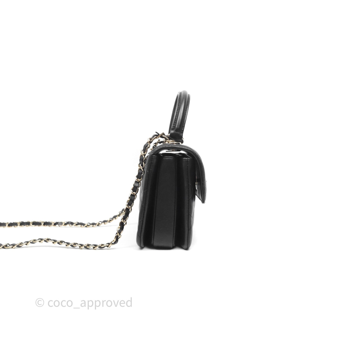 Chanel Trendy CC Mini Black Lambskin Gold Hardware