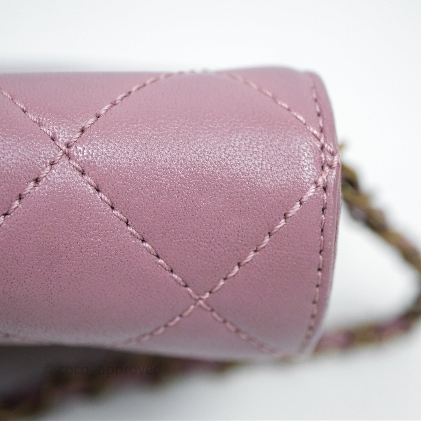 Chanel Beauty Lock Flap Bag Purple Aged Gold Hardware