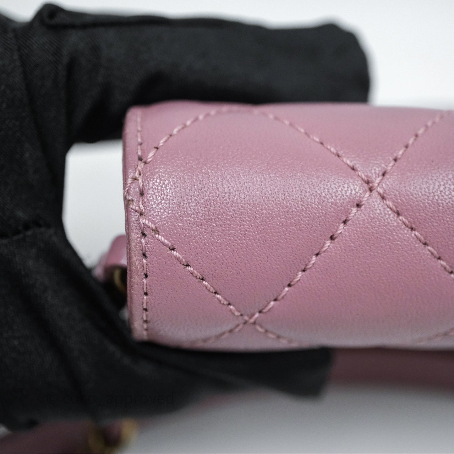 Chanel Beauty Lock Flap Bag Purple Aged Gold Hardware