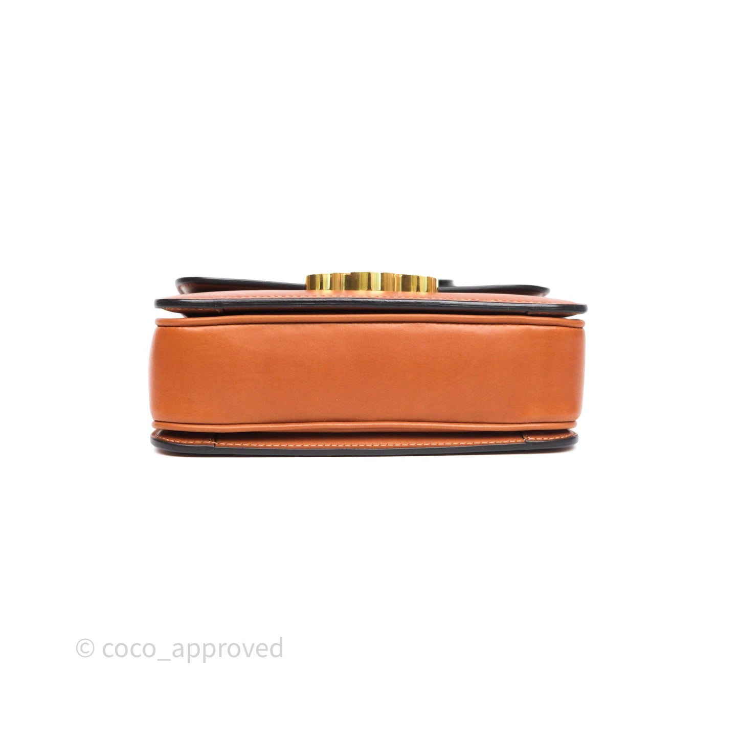 Celine Teen Triomphe Bag Tan Natural Calfskin Gold Hardware