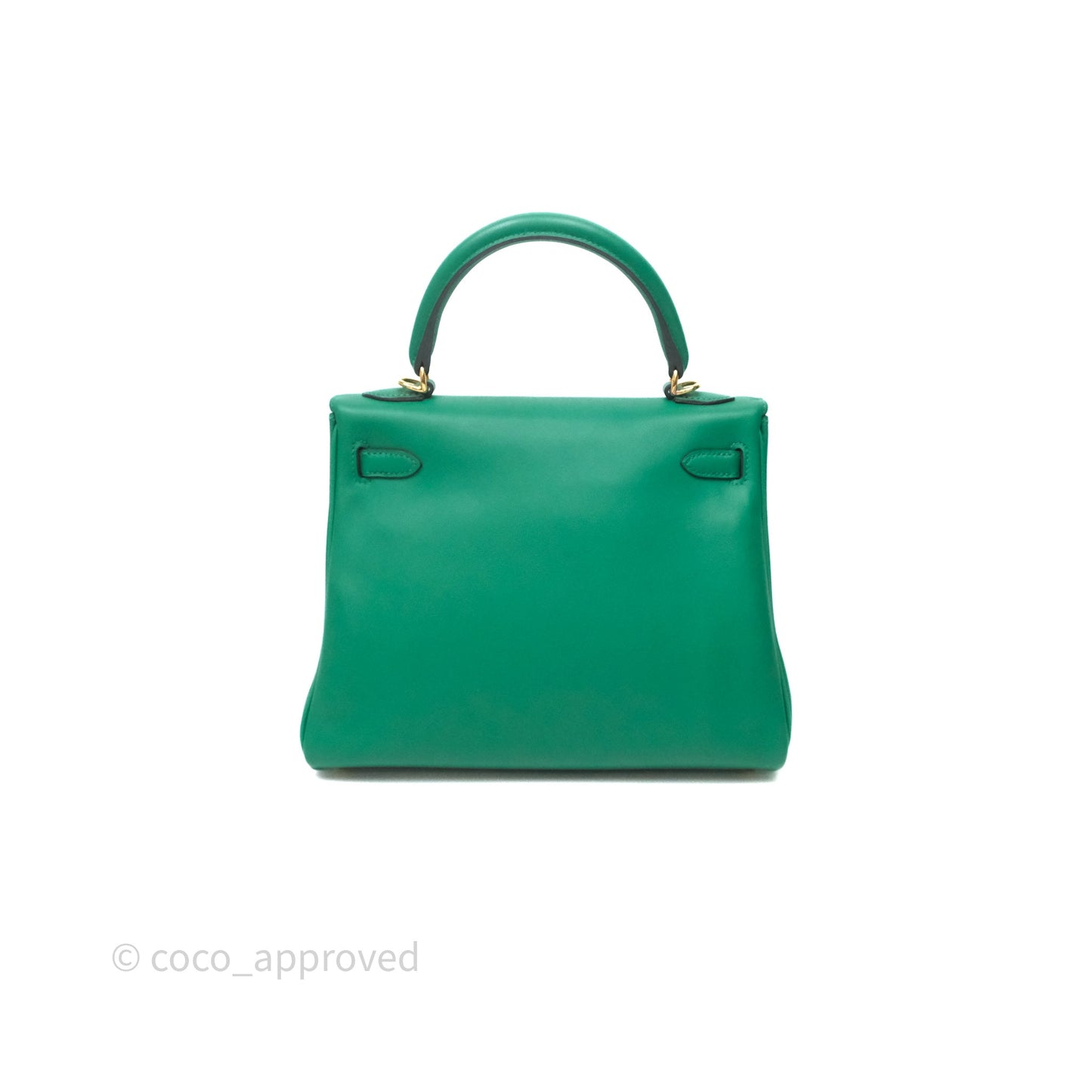Hermès Kelly 25 Vert Vertigo U4 Swift Gold Hardware