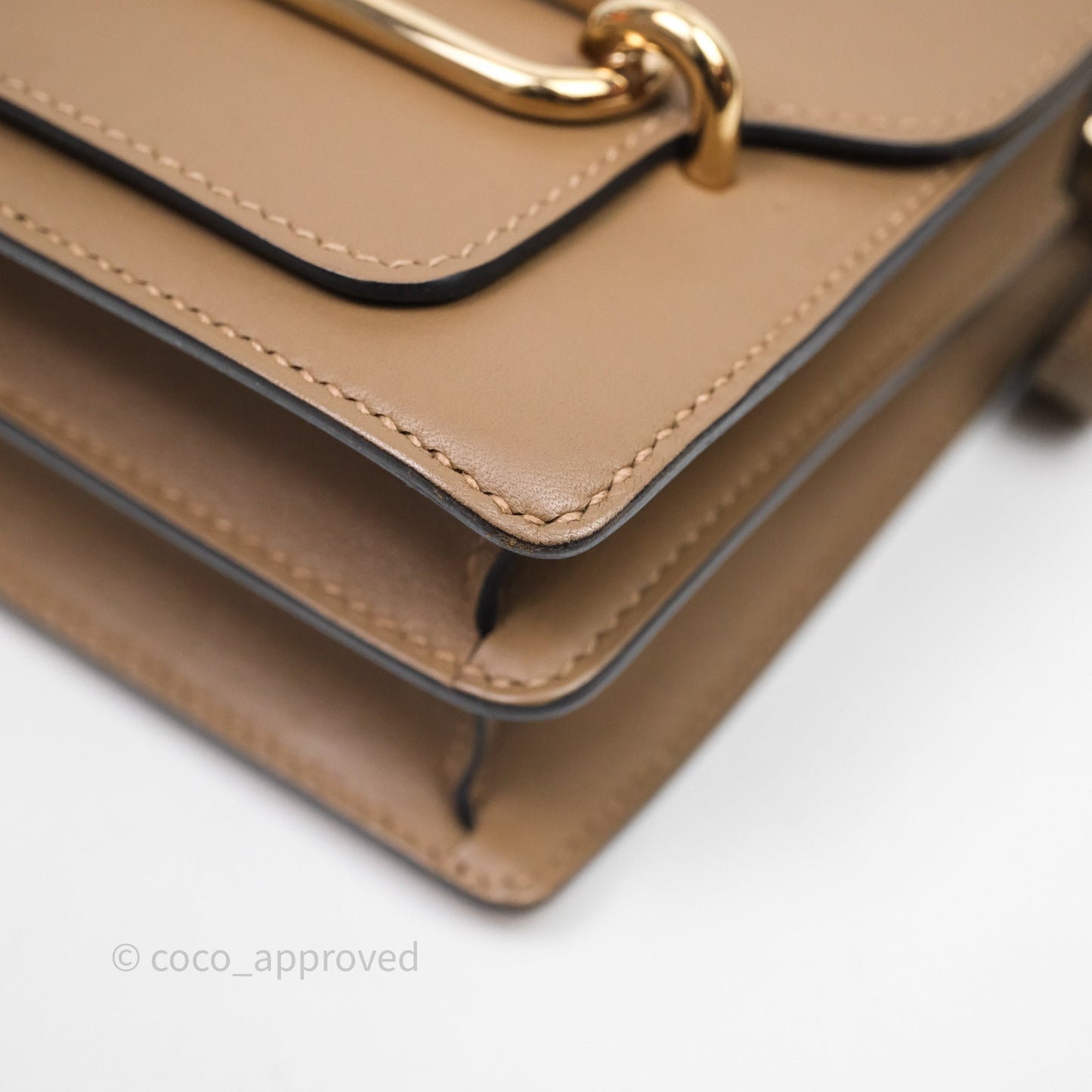 Hermès Roulis Mini Beige De Weimar D0 Veau Swift Gold Hardware