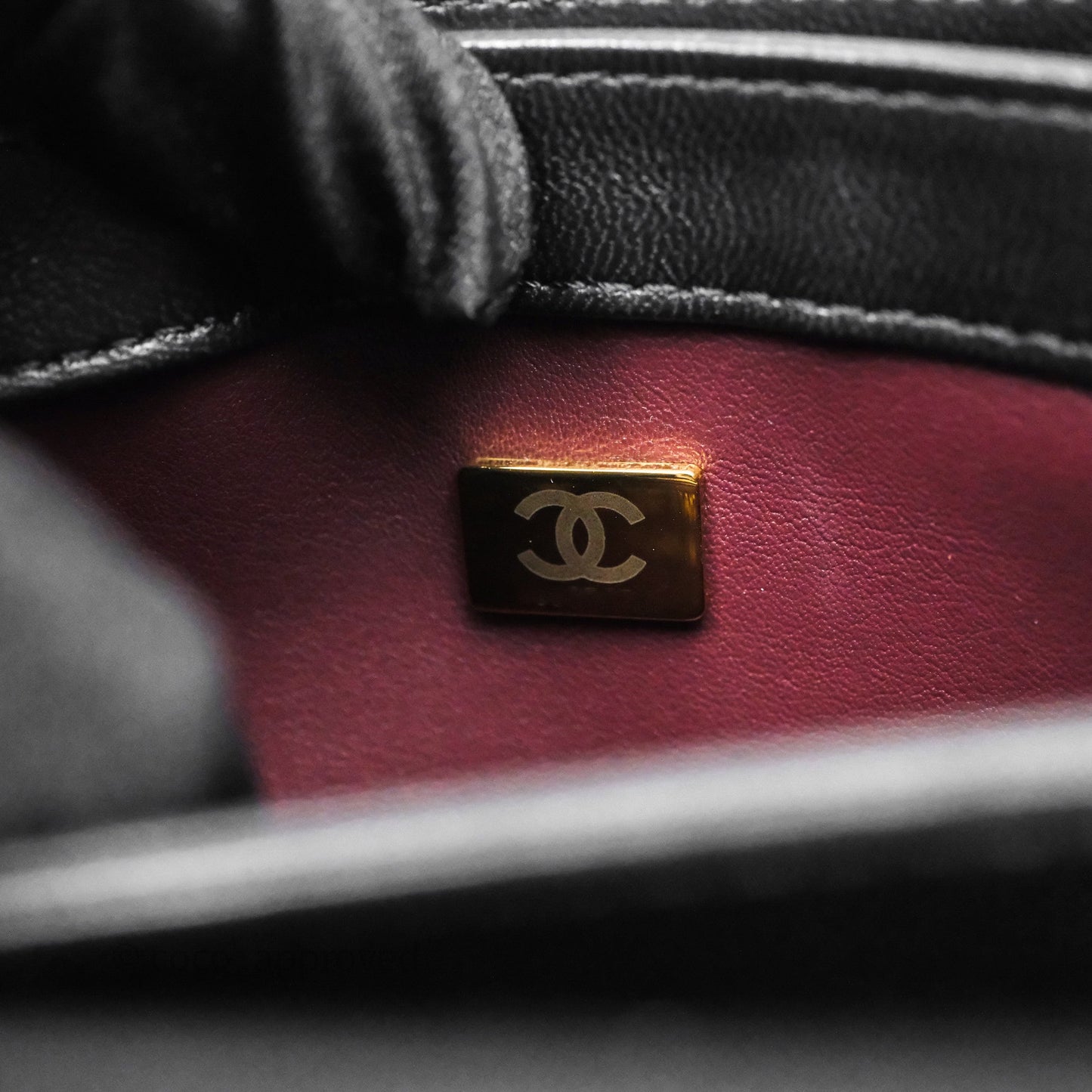 Chanel Trendy CC Mini Black Lambskin Gold Hardware