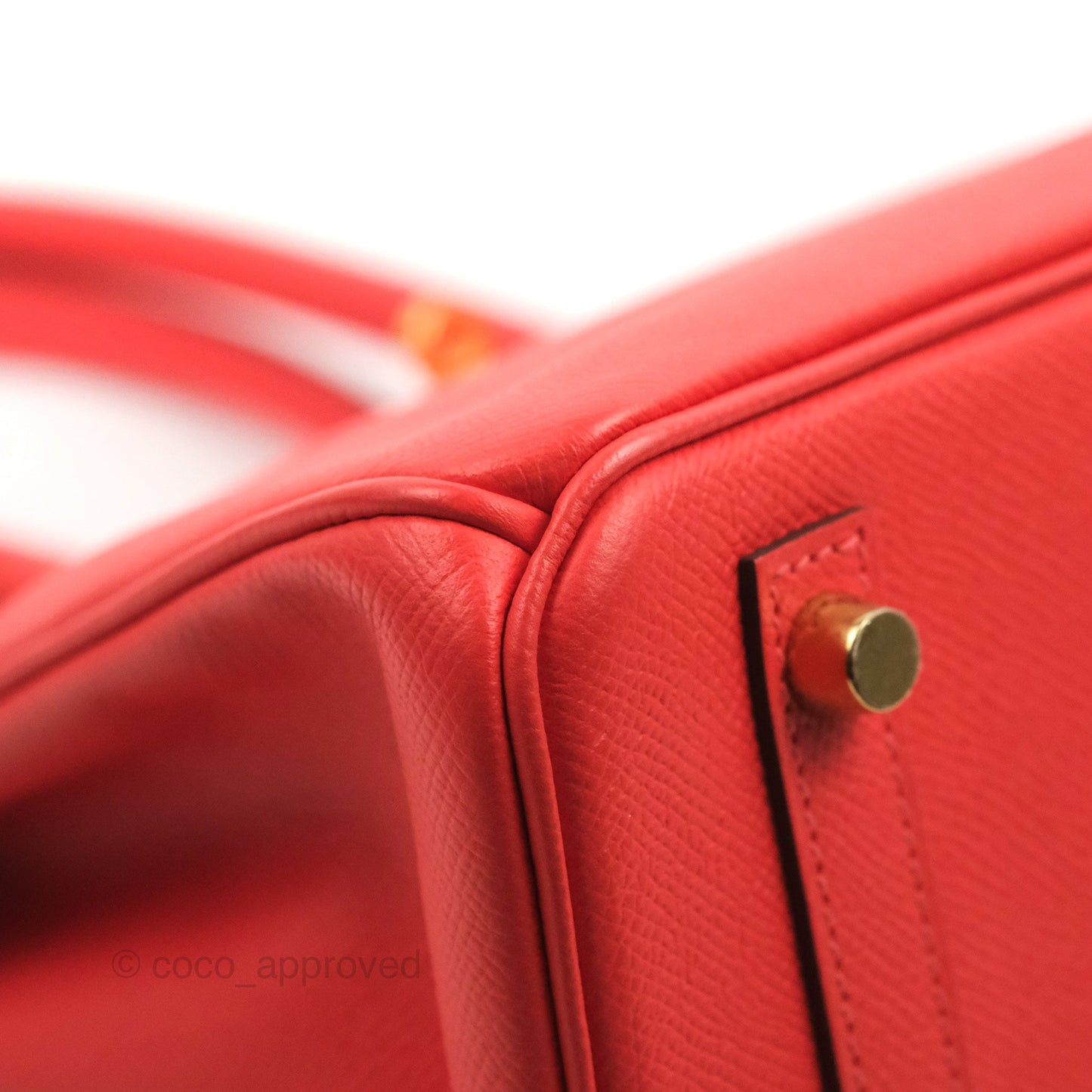 Hermès Birkin Retourne 30 Rose Jaipur Epsom Gold Hardware