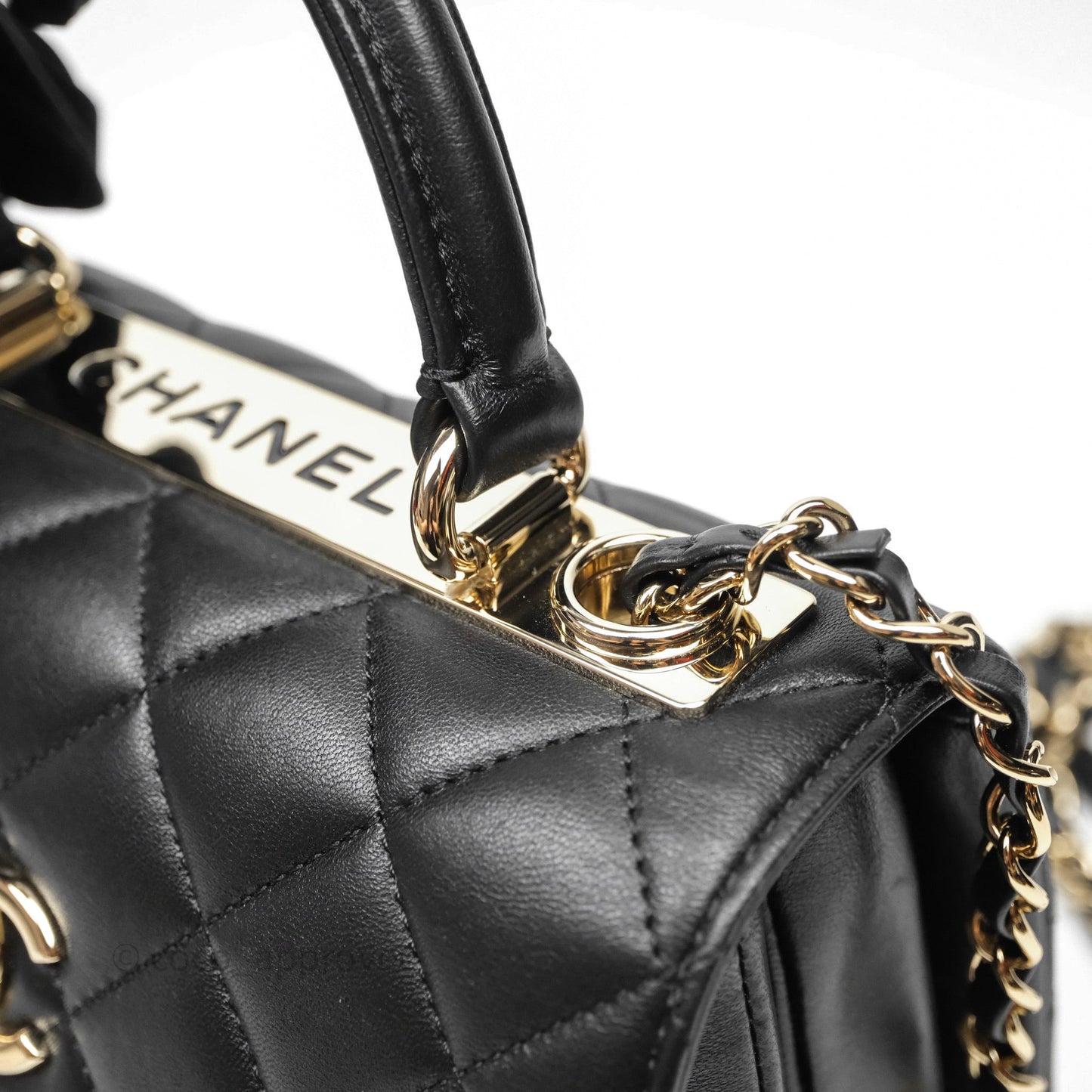 Chanel Trendy CC Mini Black Lambskin Gold Hardware