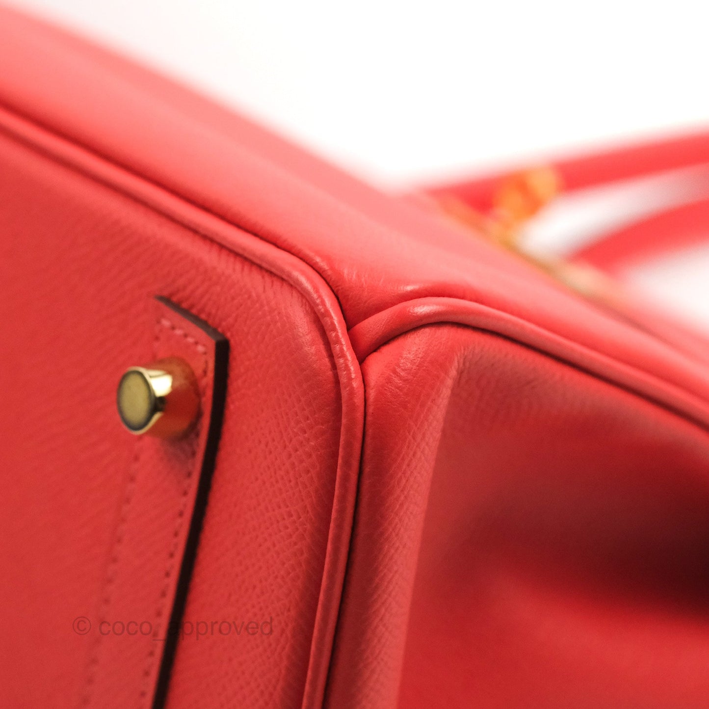 Hermès Birkin Retourne 30 Rose Jaipur Epsom Gold Hardware