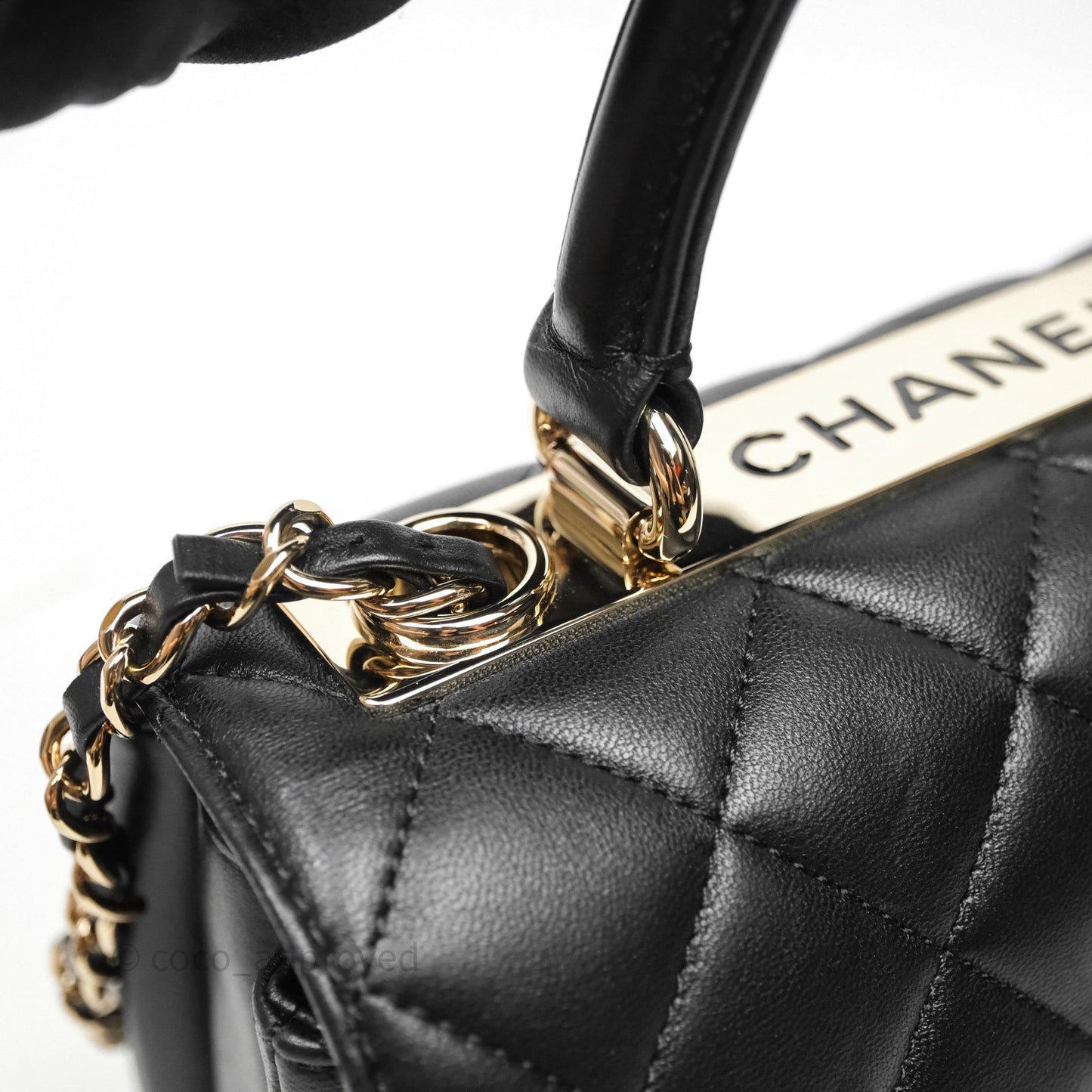 Chanel Trendy CC Mini Black Lambskin Gold Hardware