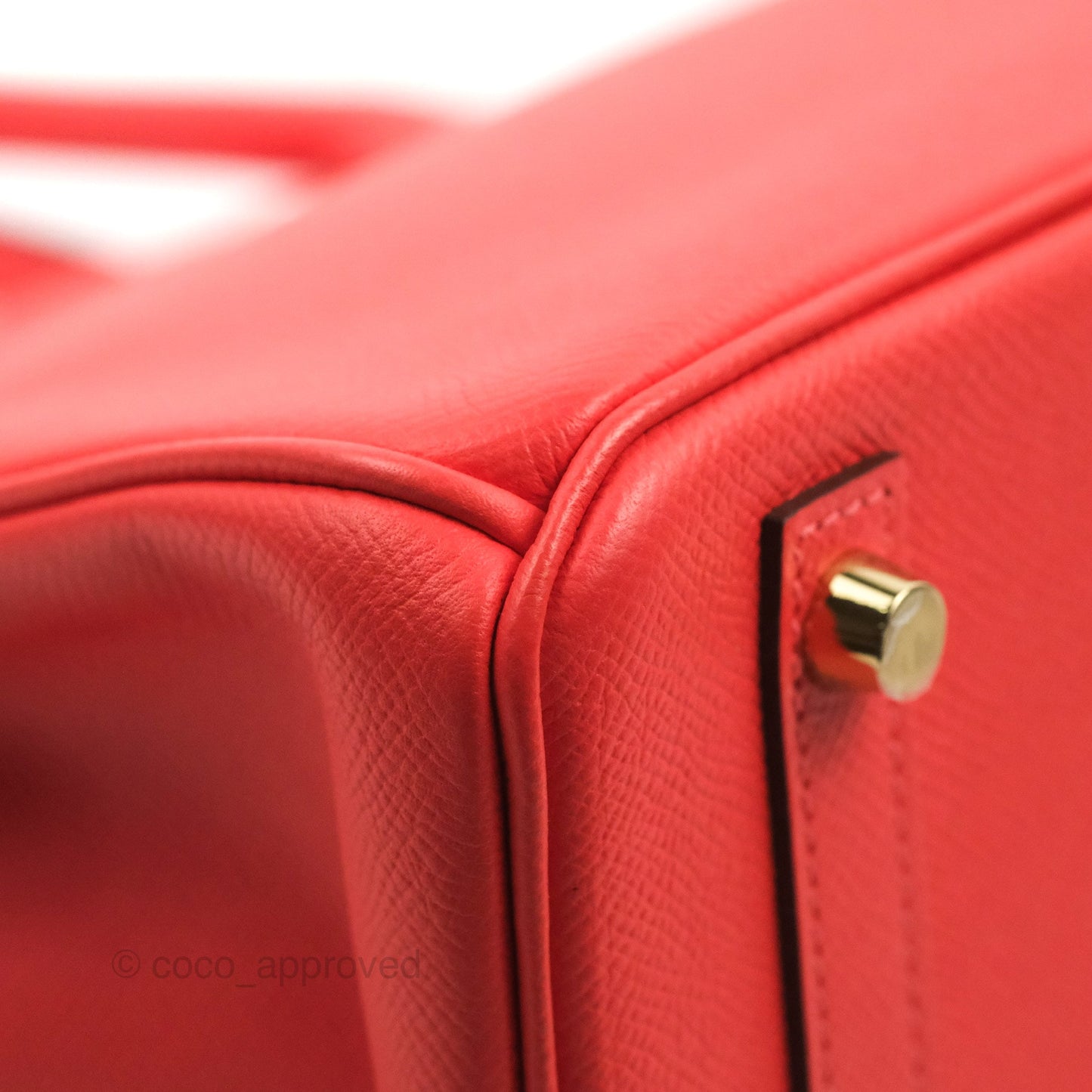 Hermès Birkin Retourne 30 Rose Jaipur Epsom Gold Hardware