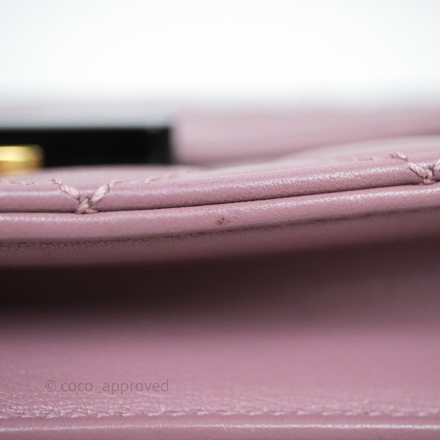 Chanel Beauty Lock Flap Bag Purple Aged Gold Hardware