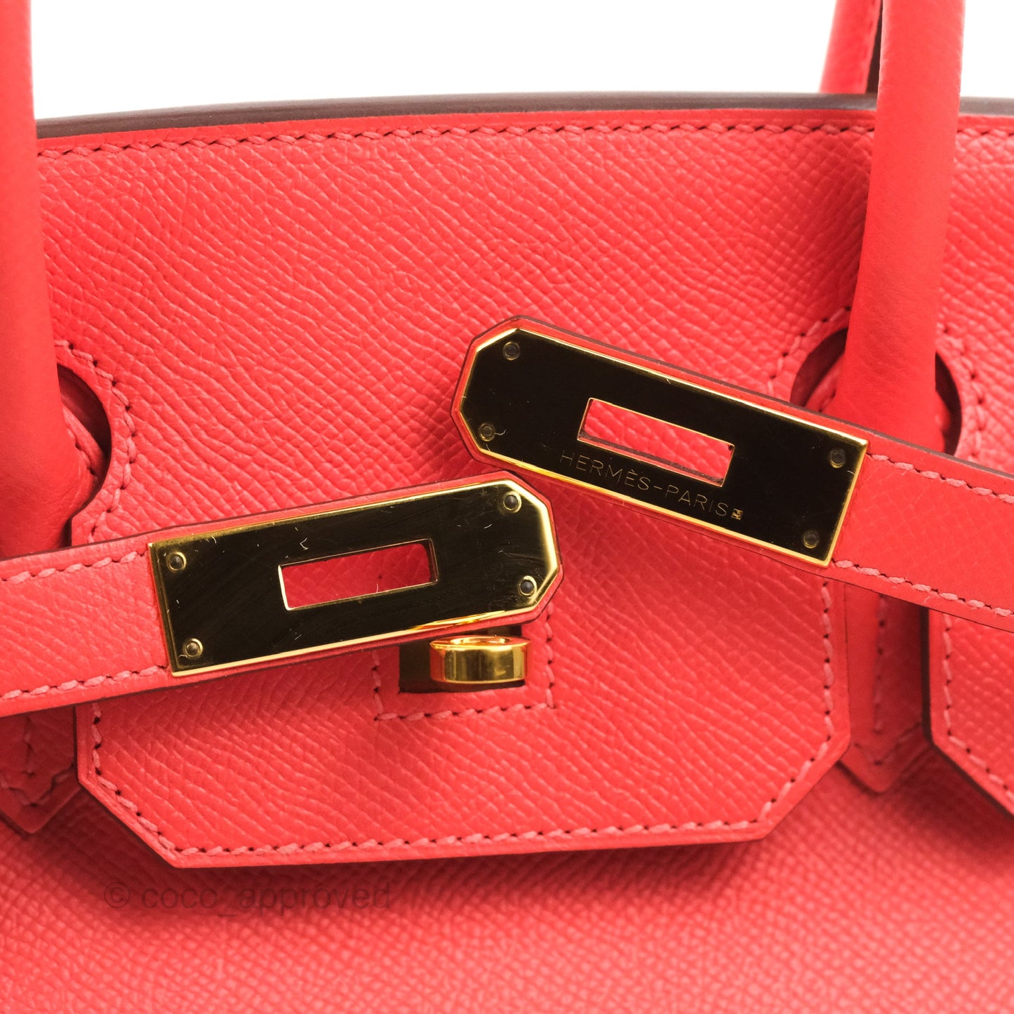 Hermès Birkin Retourne 30 Rose Jaipur Epsom Gold Hardware