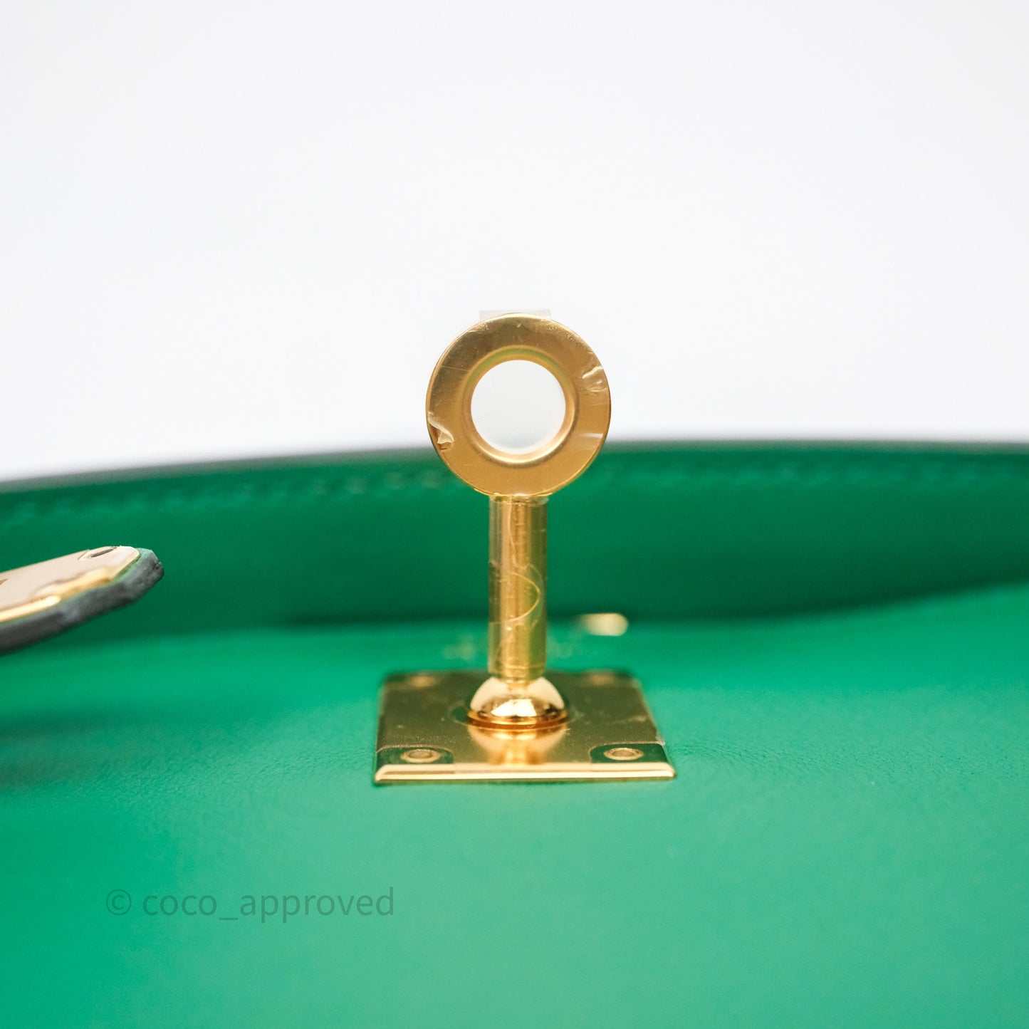 Hermès Kelly 25 Vert Vertigo U4 Swift Gold Hardware