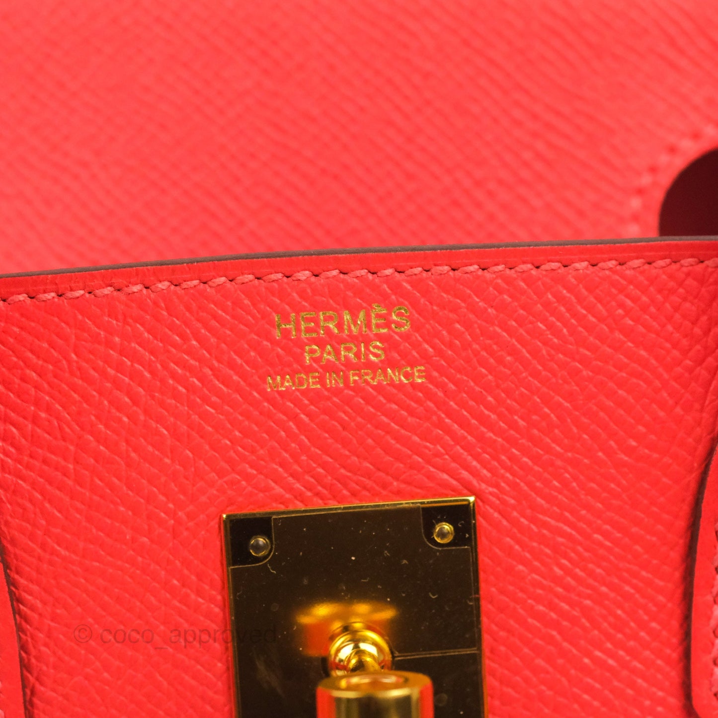 Hermès Birkin Retourne 30 Rose Jaipur Epsom Gold Hardware