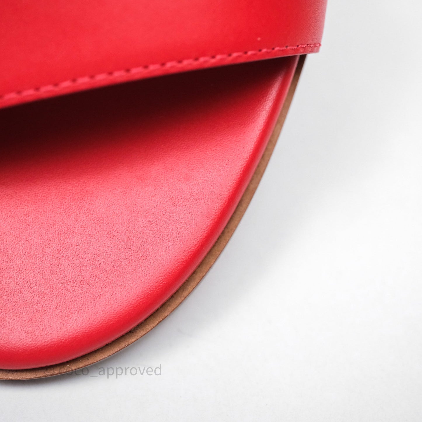 Hermes Manege Ankle Wrap Sandals Red Size 36