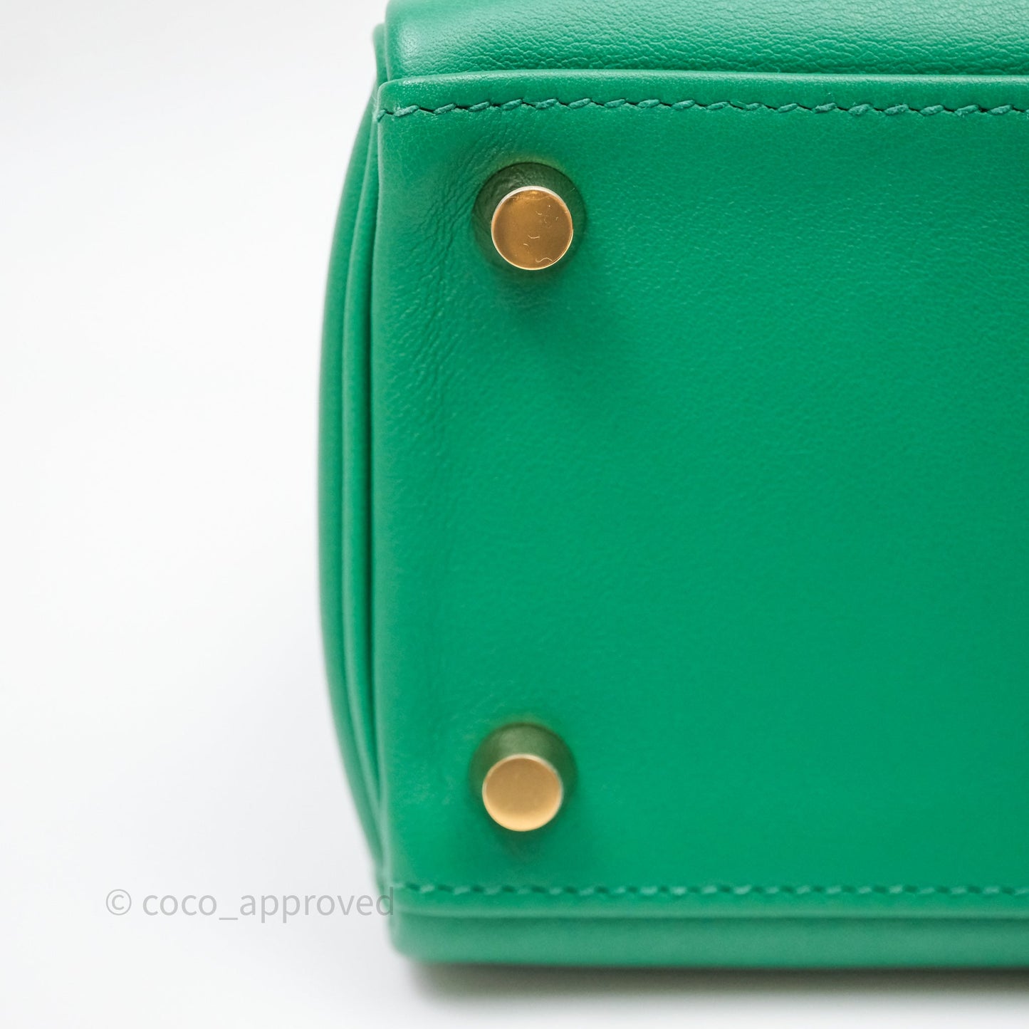 Hermès Kelly 25 Vert Vertigo U4 Swift Gold Hardware