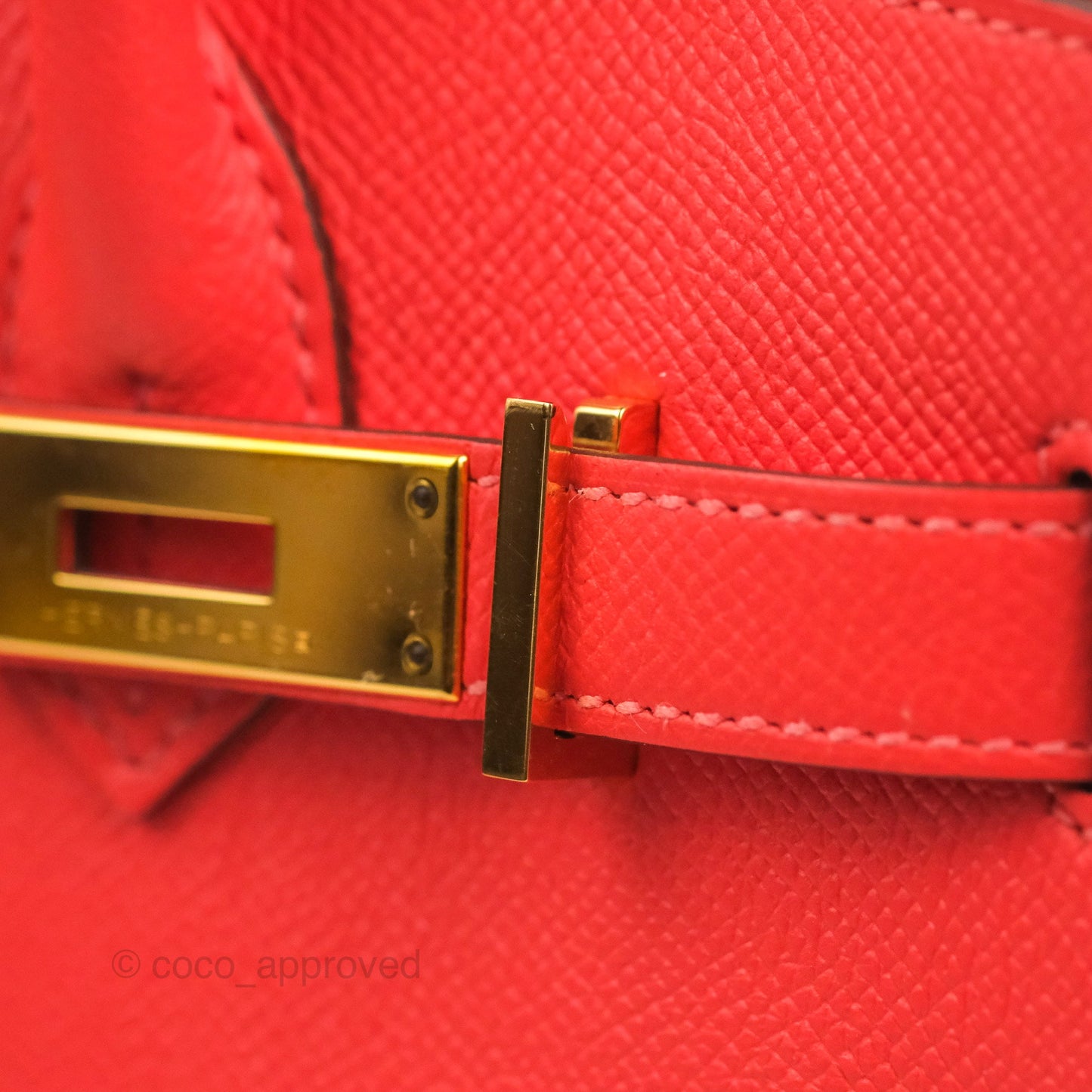 Hermès Birkin Retourne 30 Rose Jaipur Epsom Gold Hardware