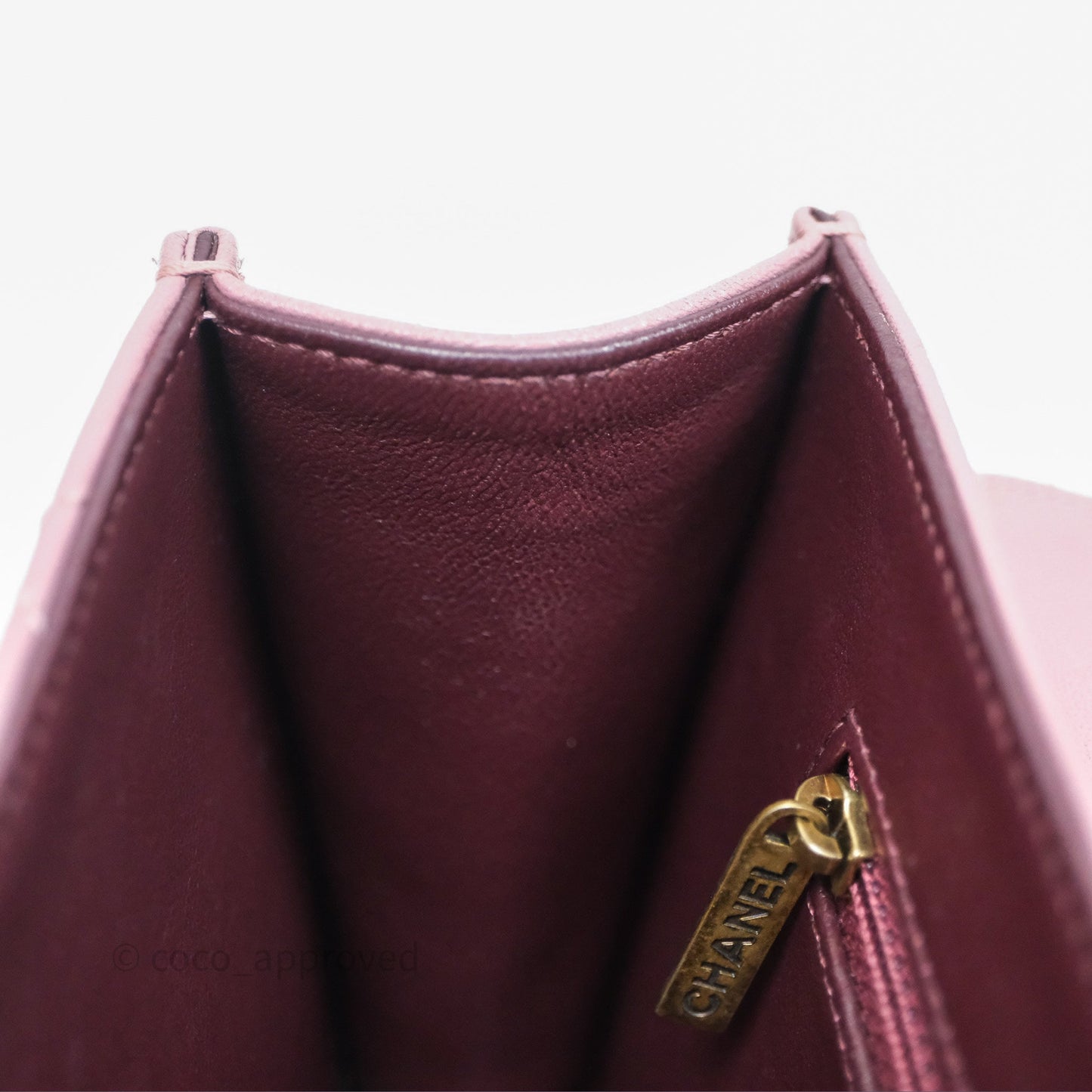 Chanel Beauty Lock Flap Bag Purple Aged Gold Hardware
