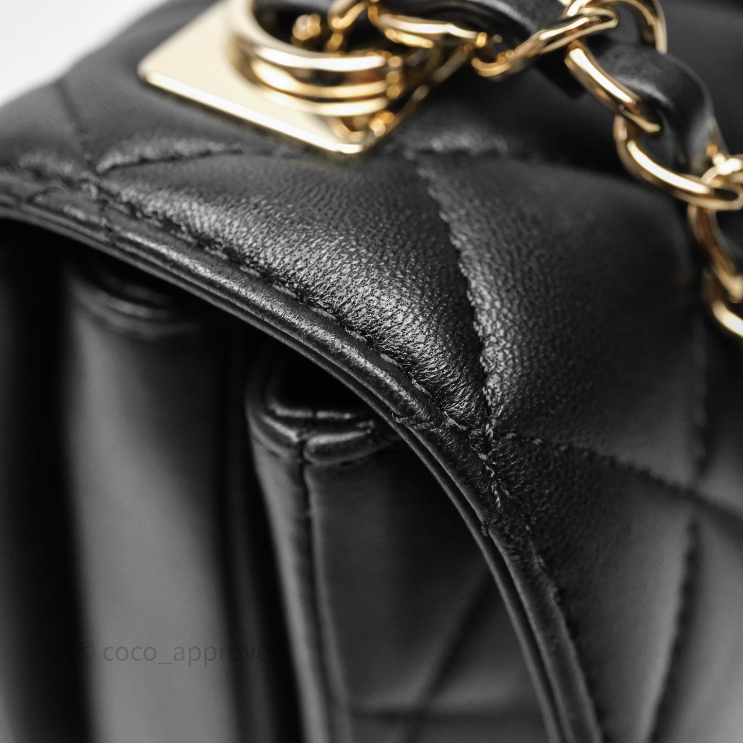 Chanel Trendy CC Mini Black Lambskin Gold Hardware