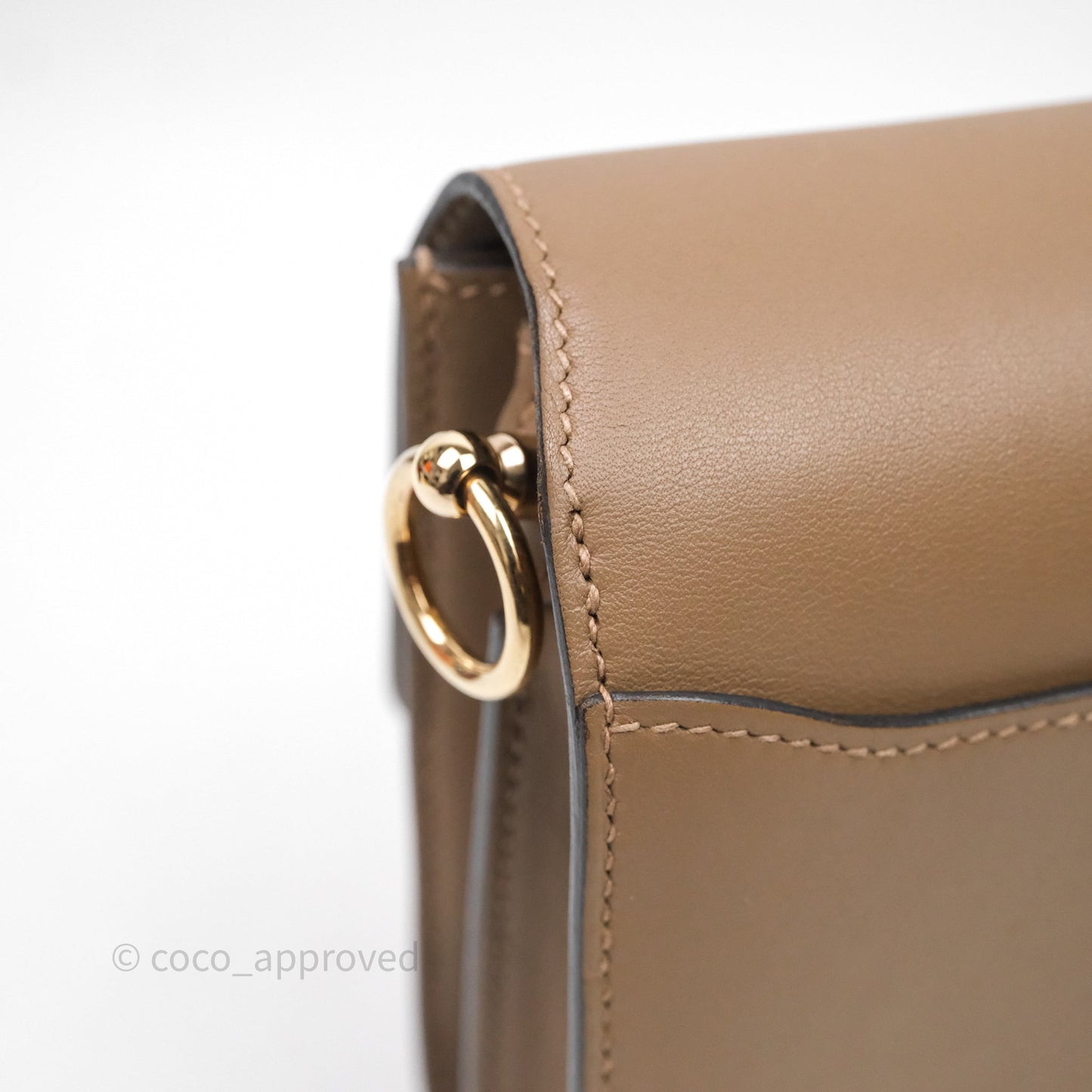 Hermès Roulis Mini Beige De Weimar D0 Veau Swift Gold Hardware