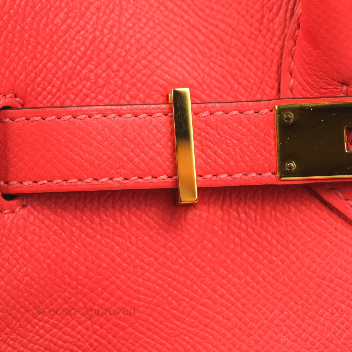 Hermès Birkin Retourne 30 Rose Jaipur Epsom Gold Hardware