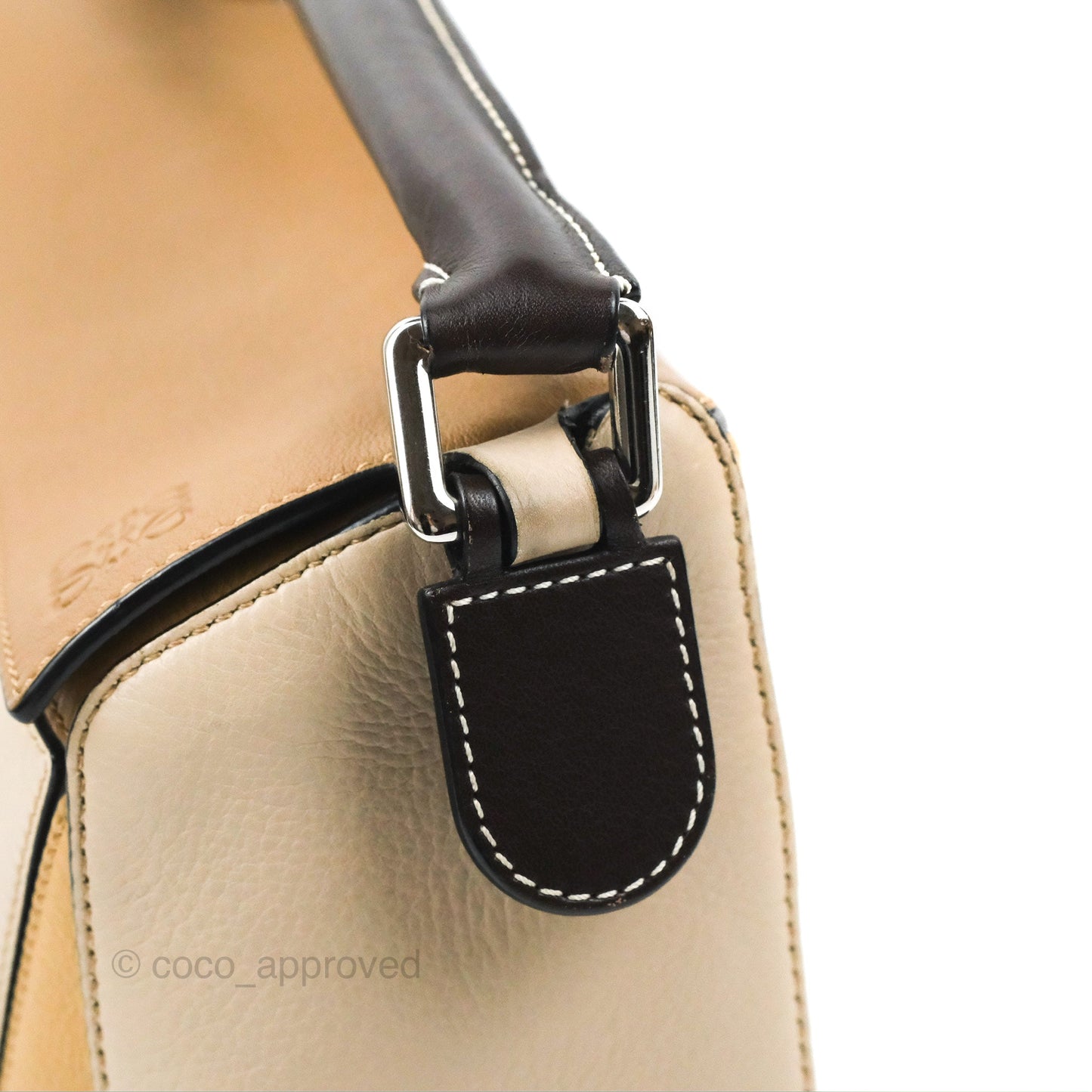Loewe Small Puzzle Bag Brown Two Tone Calfskin