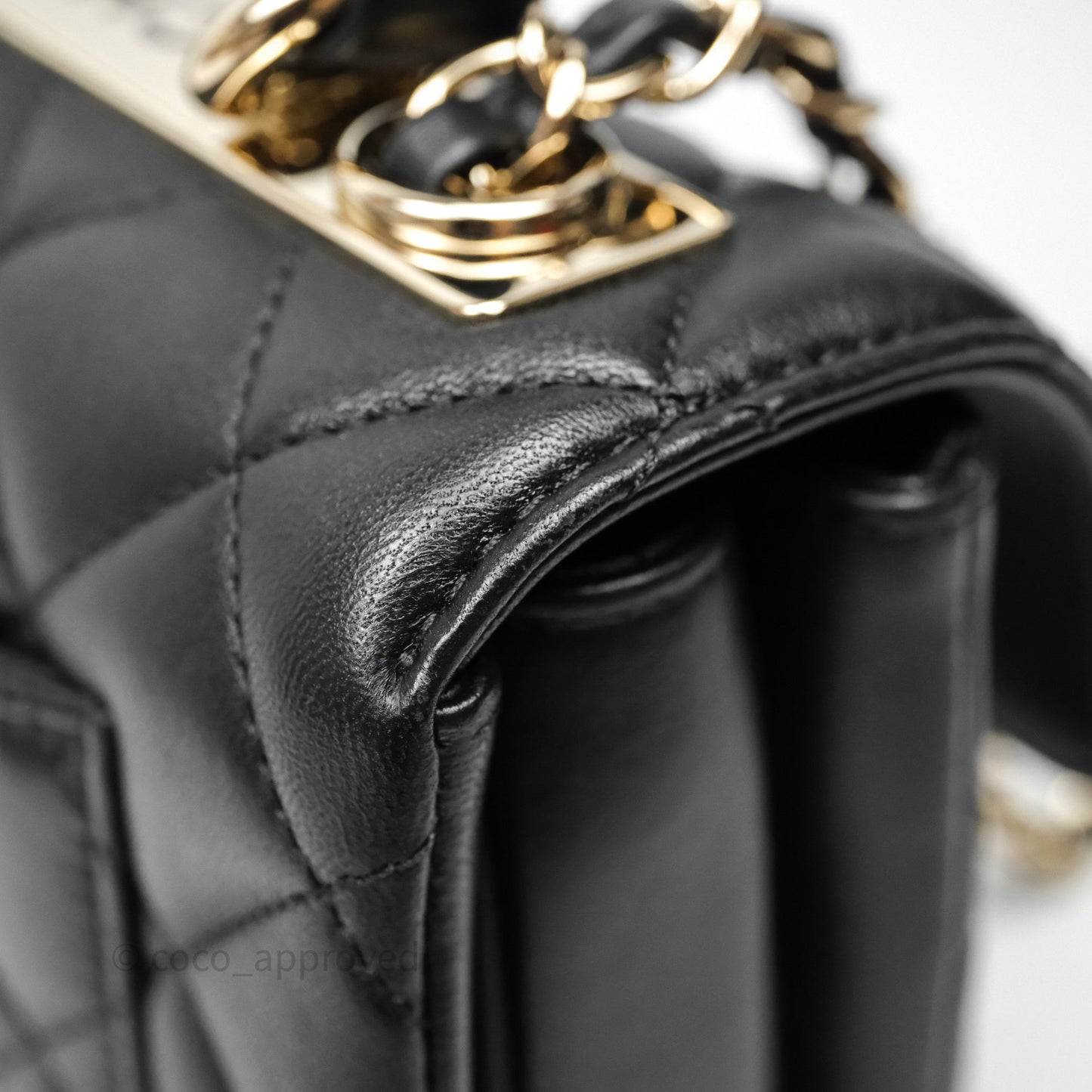 Chanel Trendy CC Mini Black Lambskin Gold Hardware