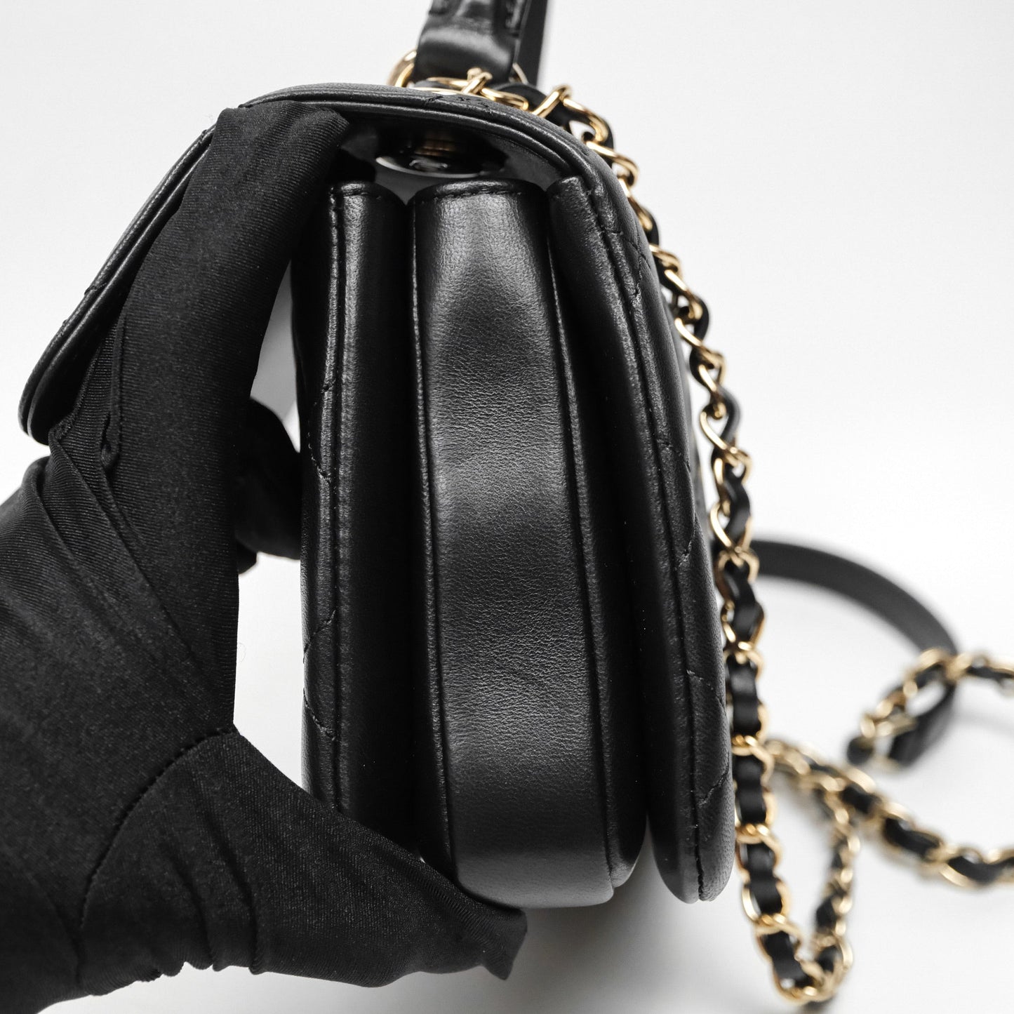 Chanel Trendy CC Mini Black Lambskin Gold Hardware