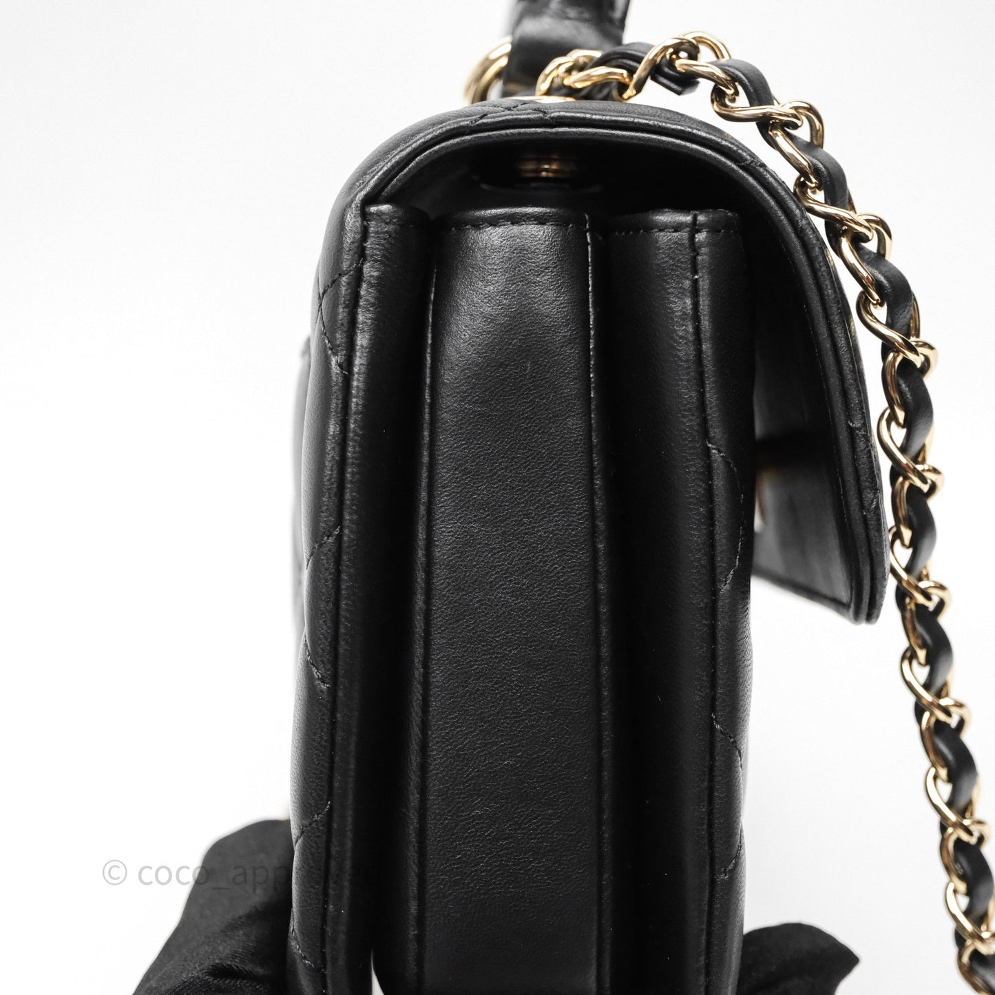 Chanel Trendy CC Mini Black Lambskin Gold Hardware