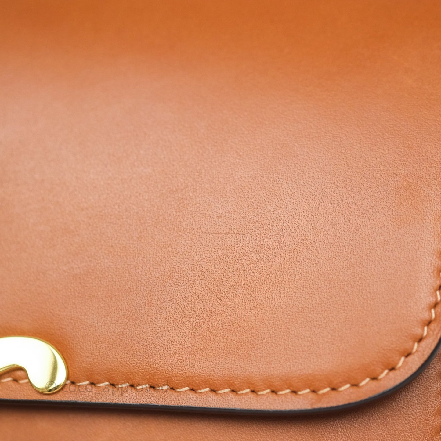 Celine Teen Triomphe Bag Tan Natural Calfskin Gold Hardware