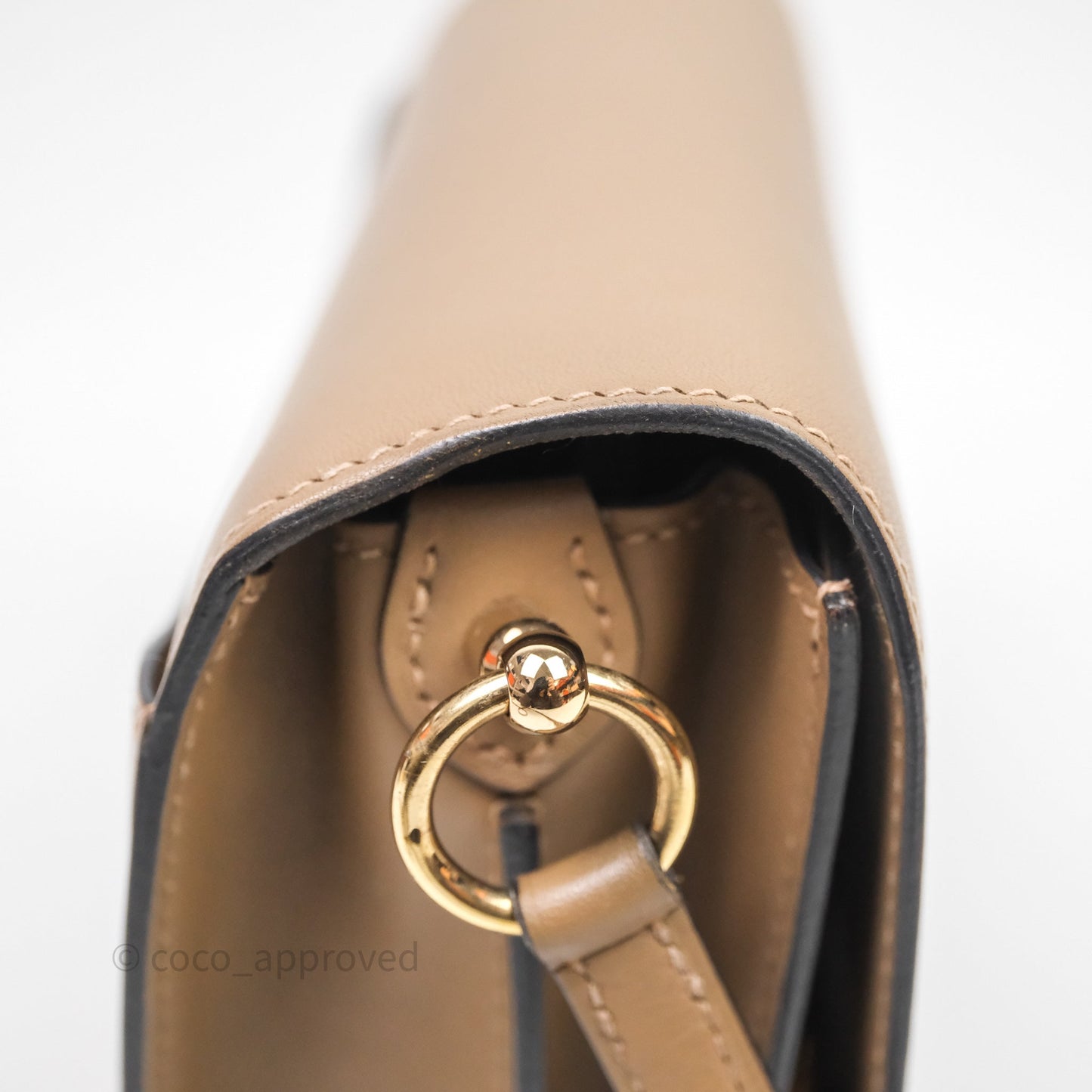 Hermès Roulis Mini Beige De Weimar D0 Veau Swift Gold Hardware
