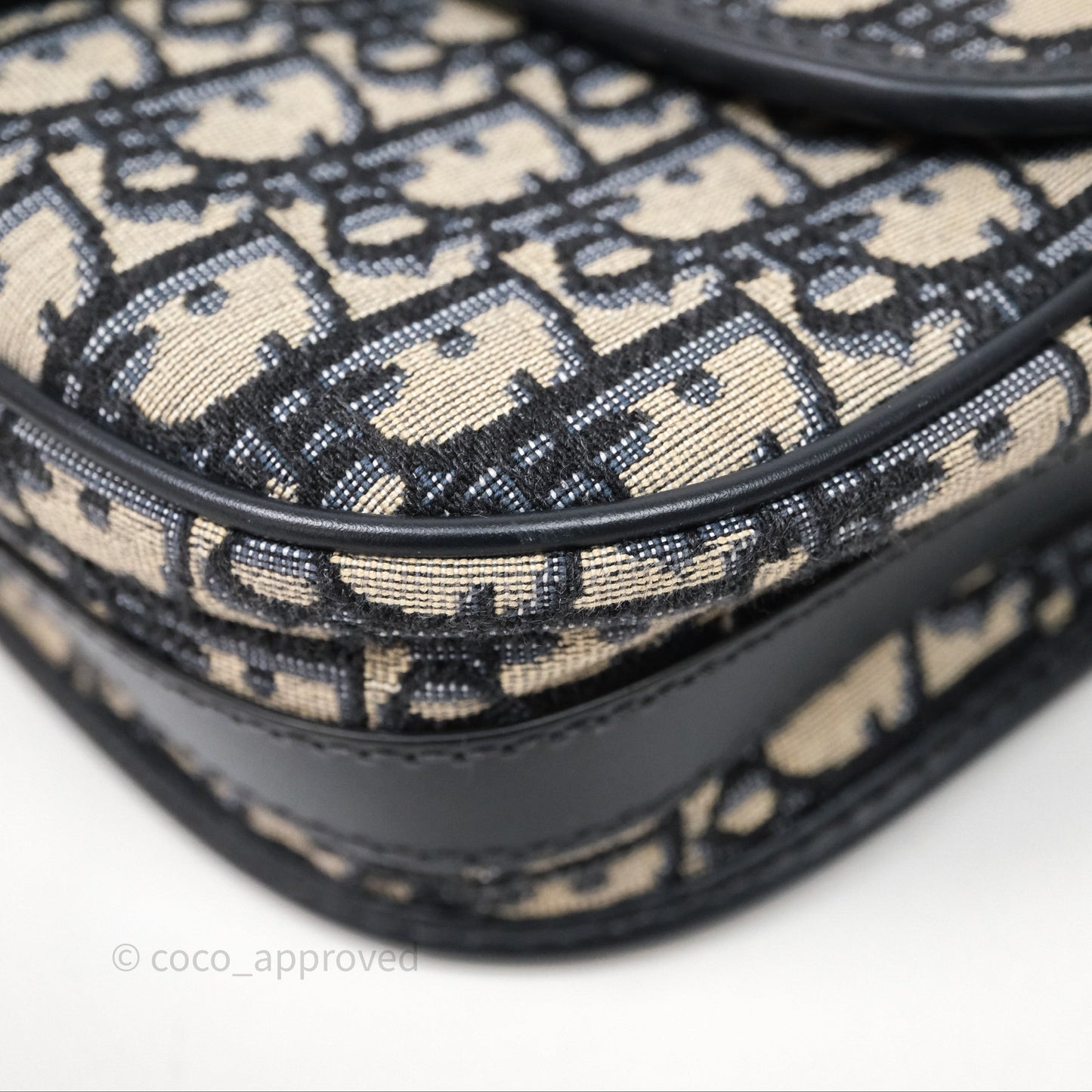 Dior Medium Bobby Bag Blue Oblique Jacquard Canvas