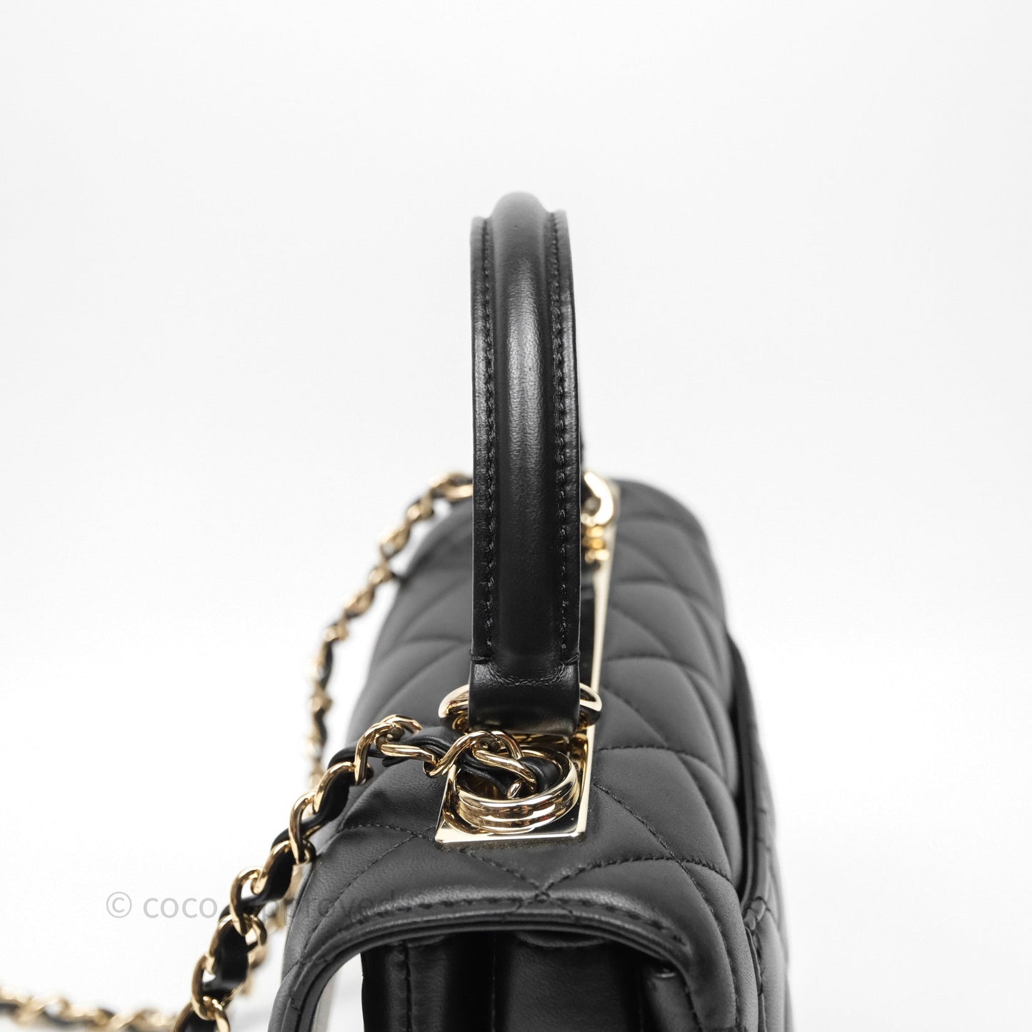 Chanel Trendy CC Mini Black Lambskin Gold Hardware