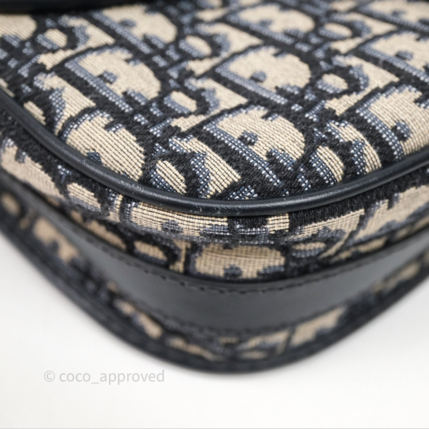 Dior Medium Bobby Bag Blue Oblique Jacquard Canvas
