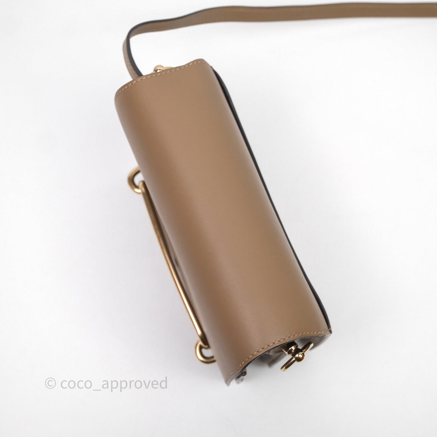 Hermès Roulis Mini Beige De Weimar D0 Veau Swift Gold Hardware