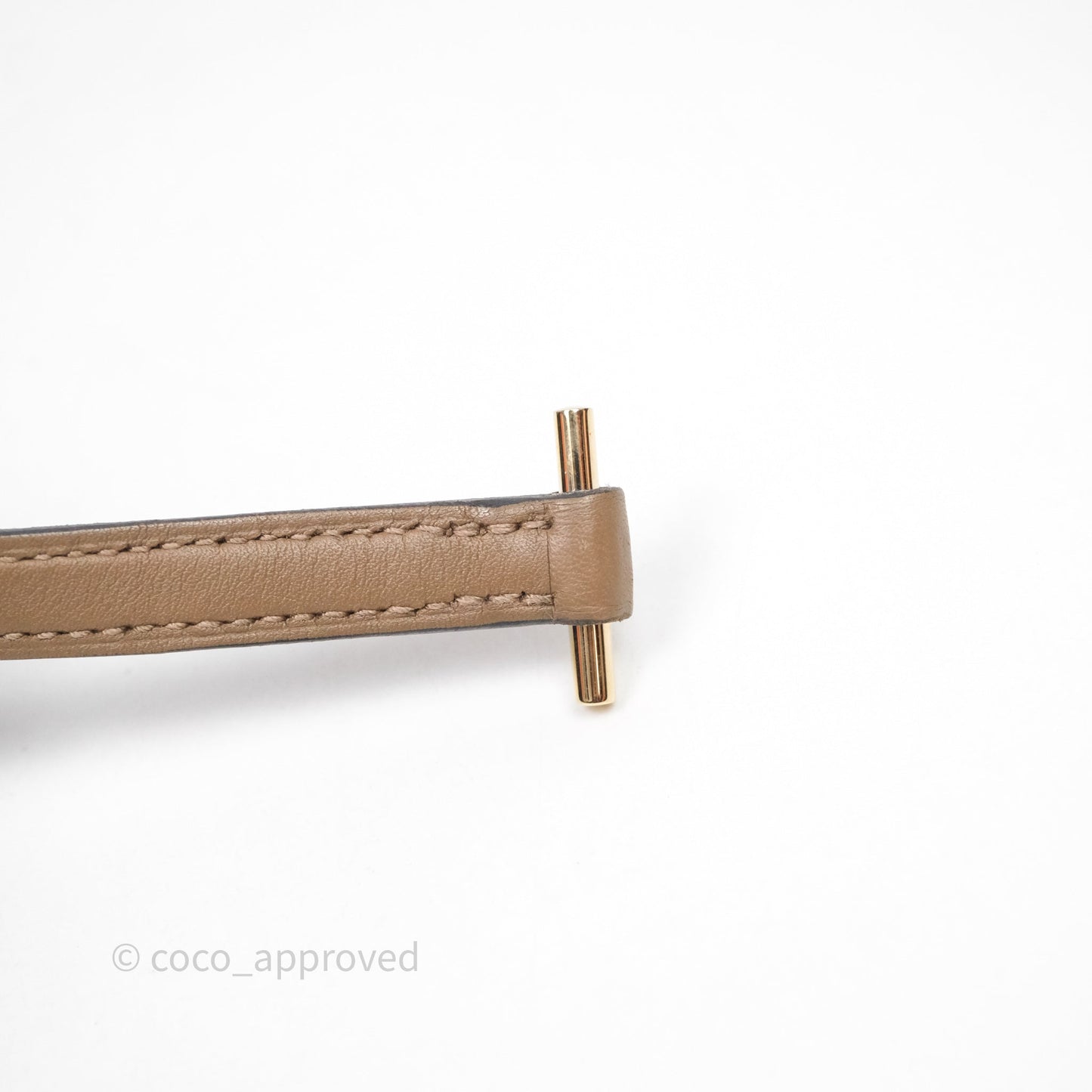Hermès Roulis Mini Beige De Weimar D0 Veau Swift Gold Hardware